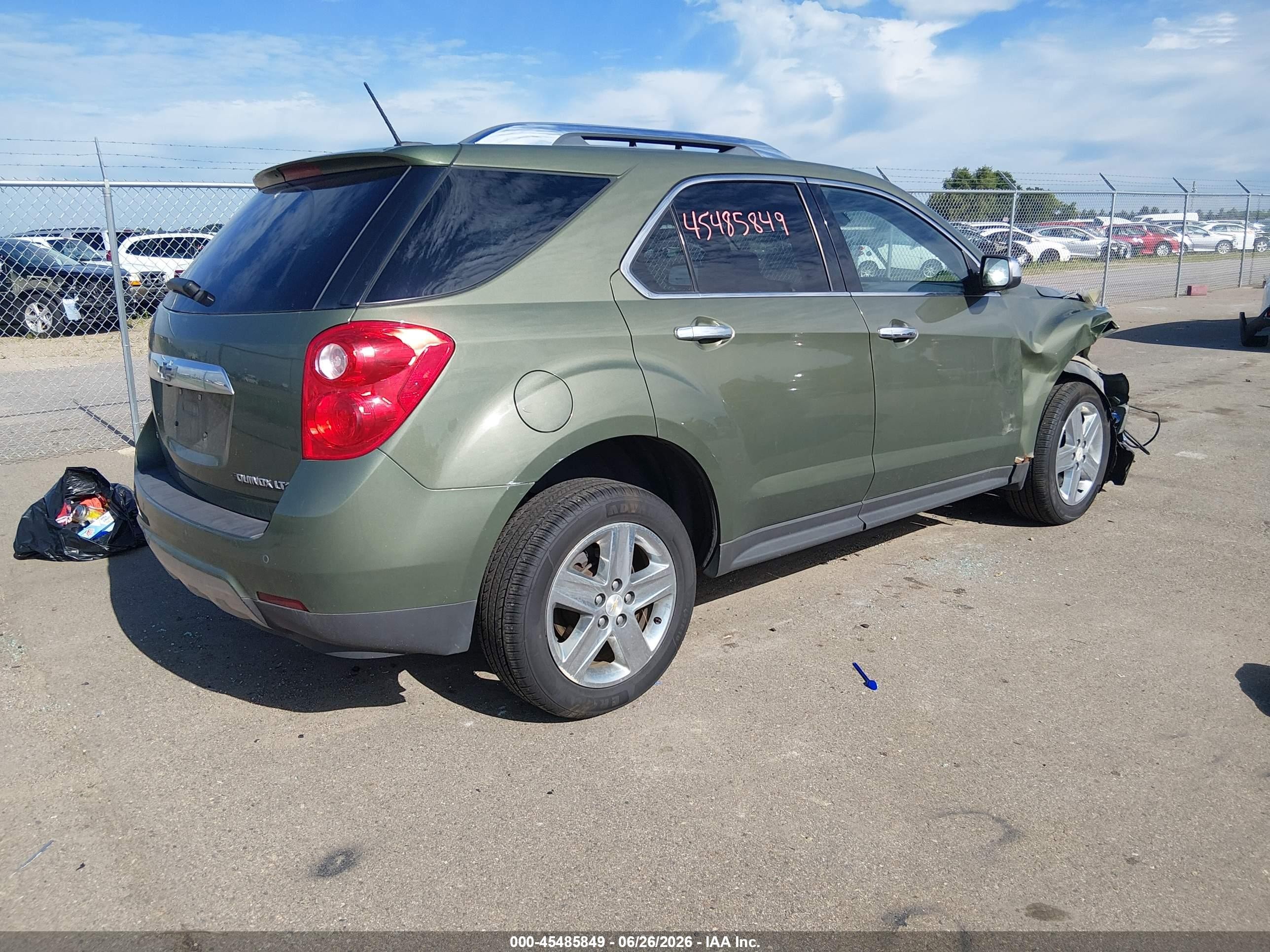 2015 Chevrolet Equinox VIN 2GNFLHEK1F6152189 IAAI salvage auction — Front End, Prior Salvage (Minnesota), sold $600 on 2026-10-13 (photo 4)