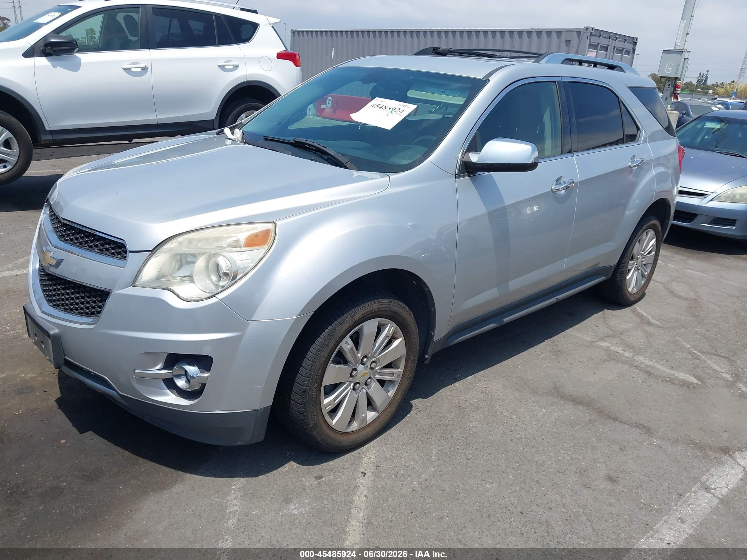 2011 Chevrolet Equinox VIN 2GNALFEC7B1296568 IAAI salvage auction — Normal Wear, Clear - Dealer Only (California), sold $675 on 2026-07-09 (photo 2)