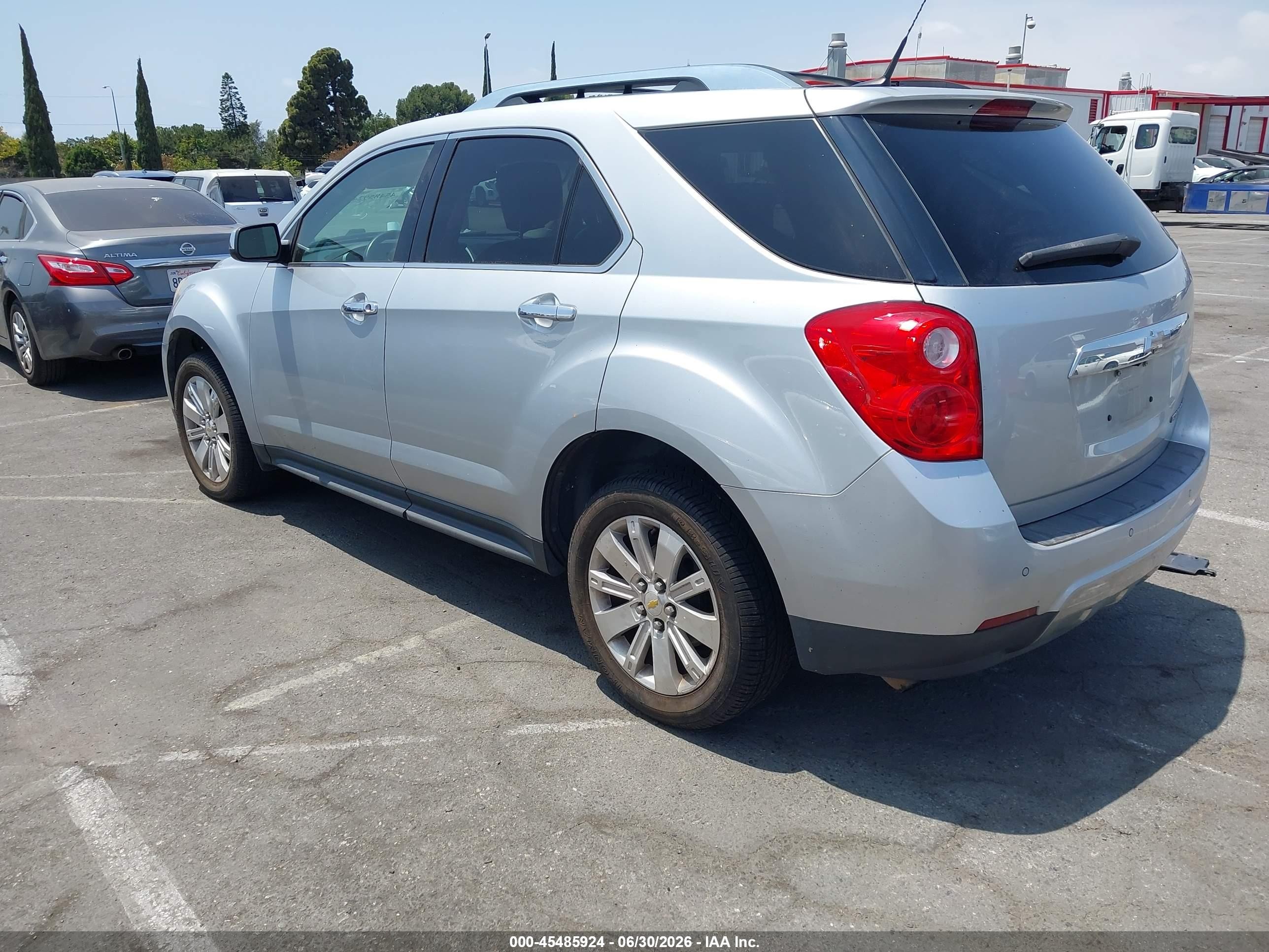 2011 Chevrolet Equinox VIN 2GNALFEC7B1296568 IAAI salvage auction — Normal Wear, Clear - Dealer Only (California), sold $675 on 2026-07-09 (photo 3)