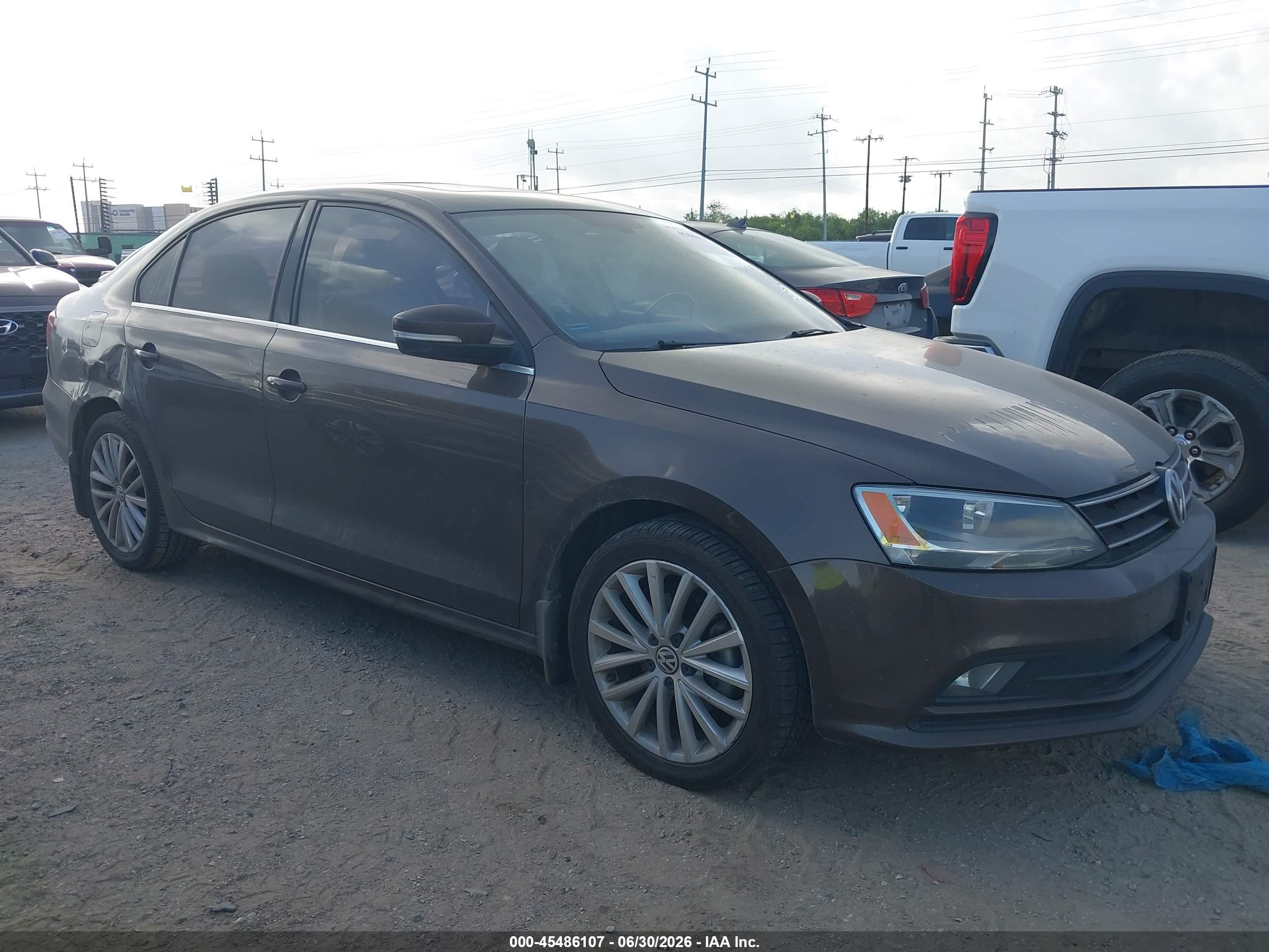 2016 Volkswagen Jetta VIN 3VWL07AJXGM208937 IAAI salvage auction — Top/Roof, Original (Texas), sold $2,100 on 2026-09-23 (photo 1)