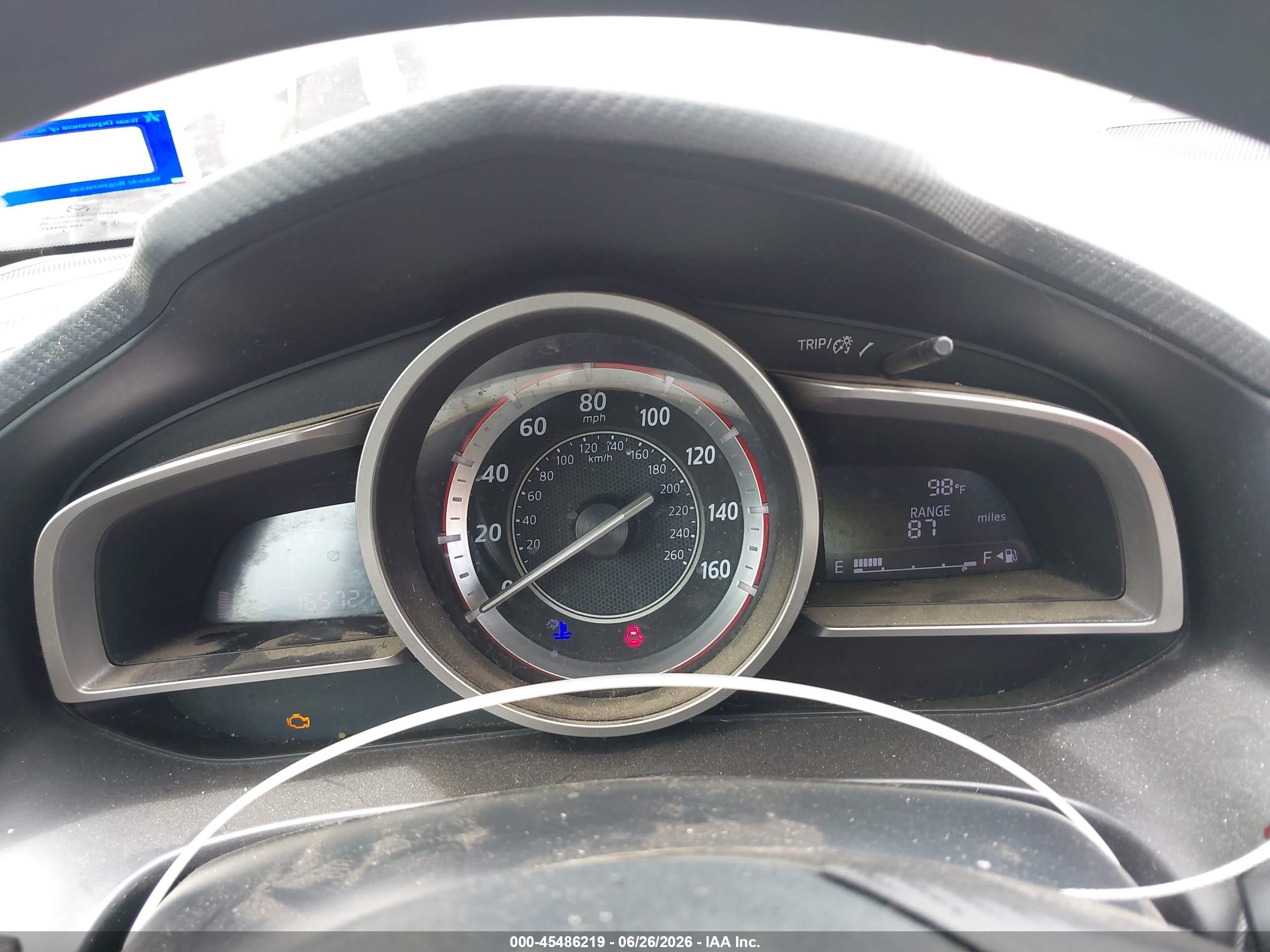 2014 Mazda 3 VIN 3MZBM1U77EM119093 IAAI salvage auction — Side, Original (Texas), sold $1,100 on 2026-09-12 (photo 7)