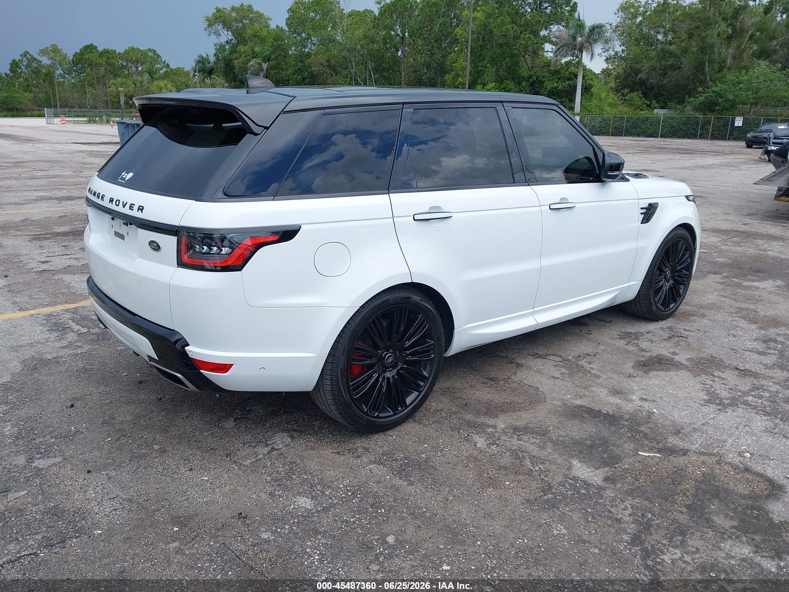 2022 Land rover Range rover sport VIN SALWV2SE1NA244301 IAAI salvage auction — Undercarriage, Rebuildable (Florida), sold $28,925 on 2026-08-10 (photo 4)