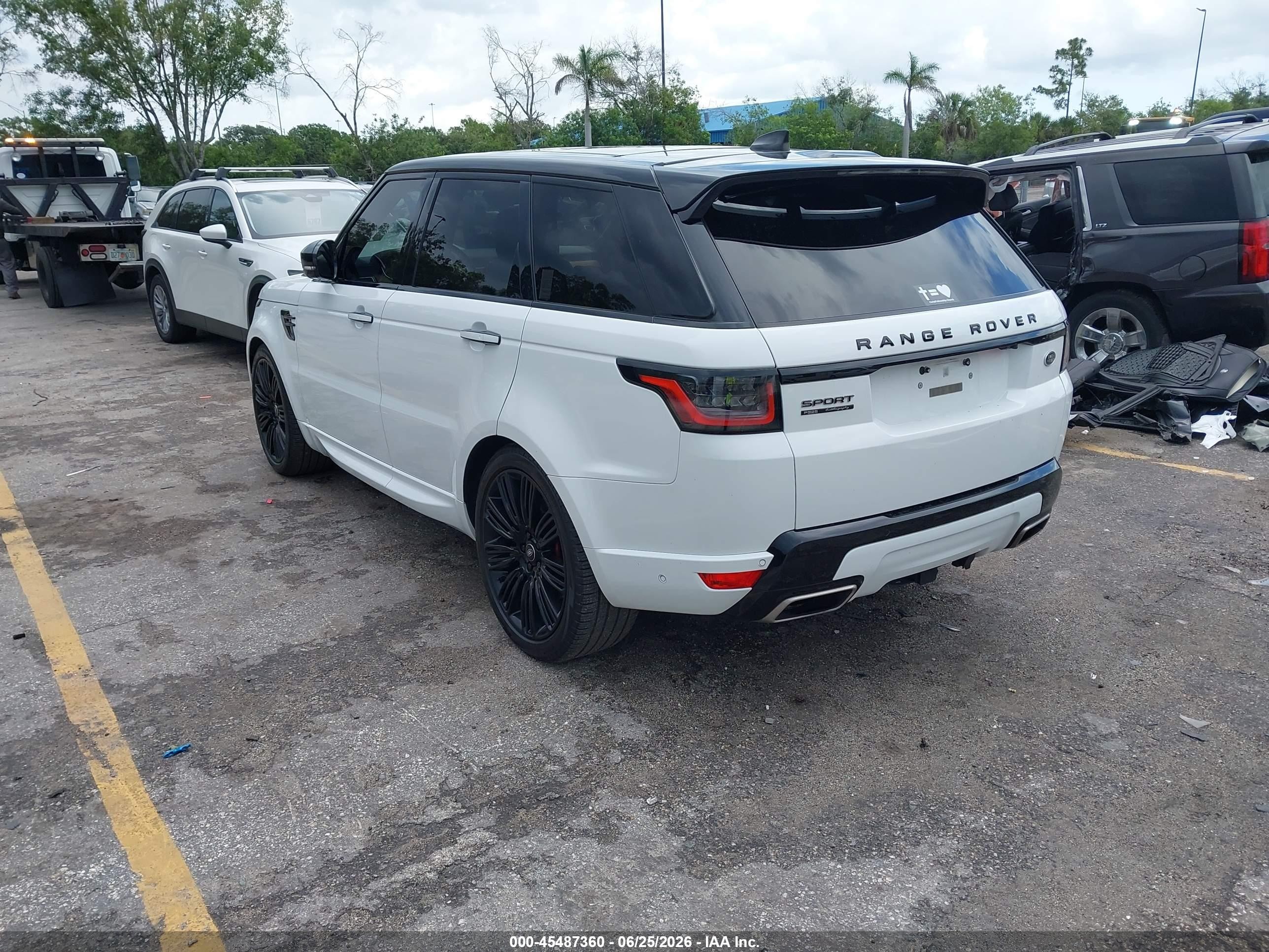 2022 Land rover Range rover sport VIN SALWV2SE1NA244301 IAAI salvage auction — Undercarriage, Rebuildable (Florida), sold $28,925 on 2026-08-10 (photo 6)