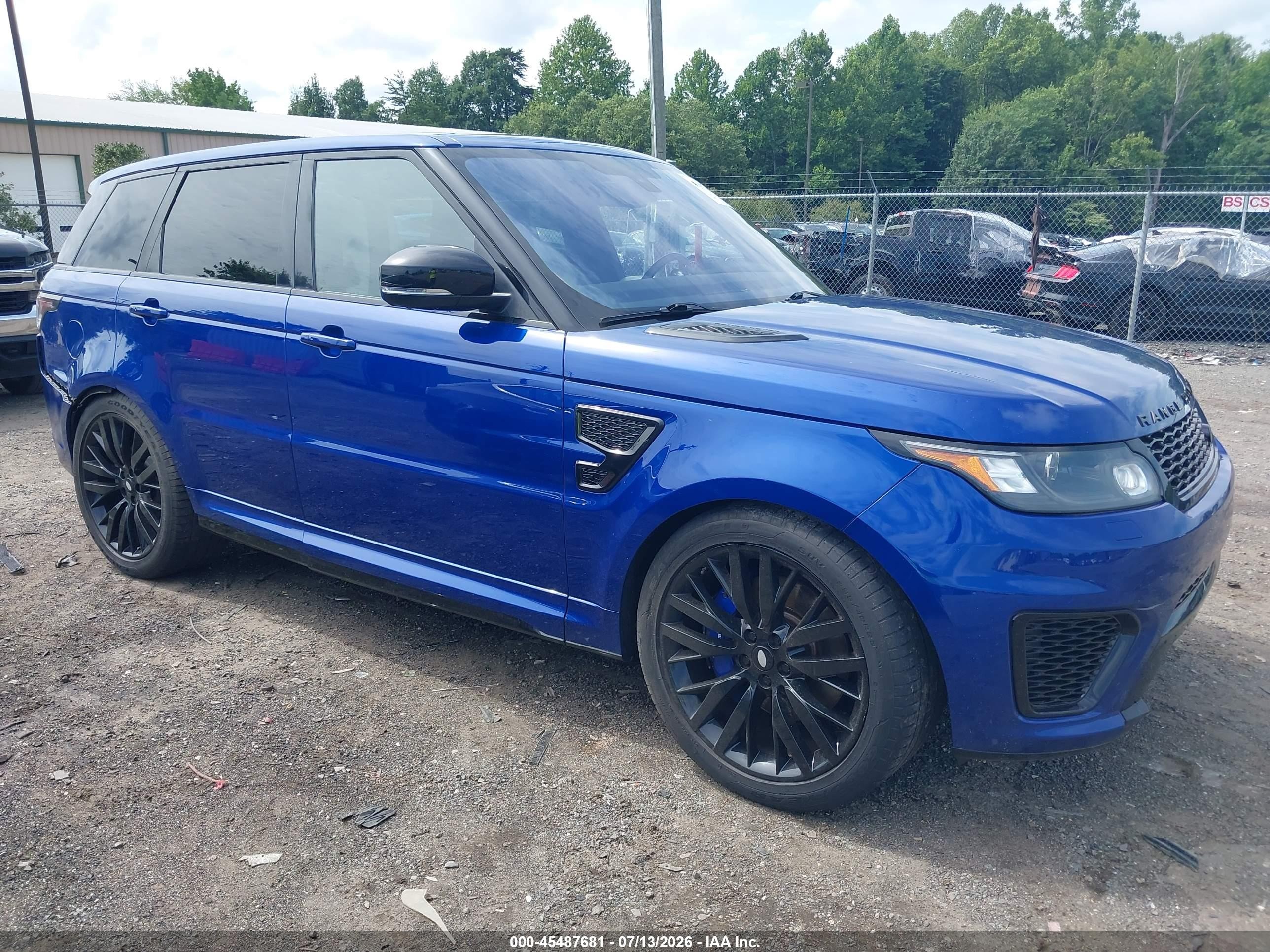 2016 Land Rover Range Rover Sport VIN SALWZ2EF6GA114882 — IAAI salvage auction photo