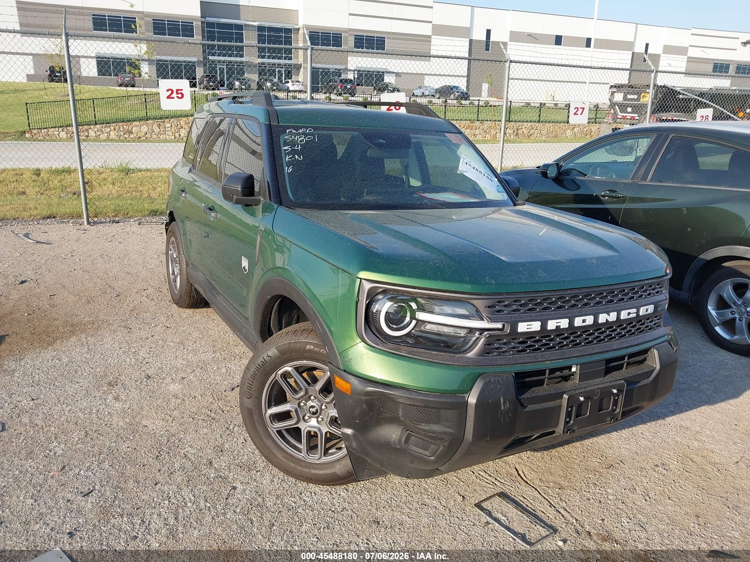 2025 Ford Bronco Sport VIN 3FMCR9BN7SRF34594 — IAAI salvage auction photo