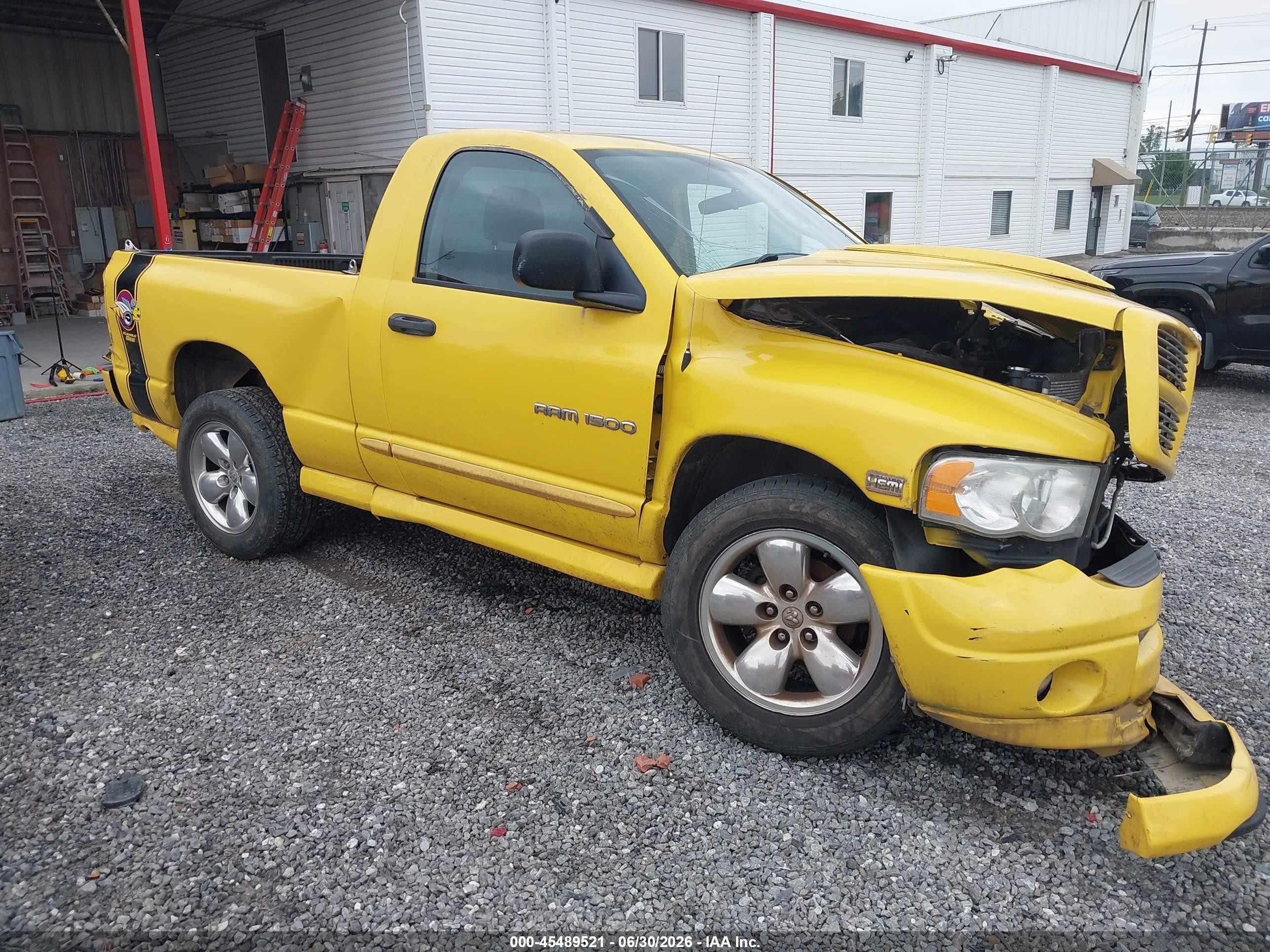2005 Dodge Ram VIN 1D7HA16D05J520321 IAAI salvage auction — Front & Rear, Salvage (North Carolina), sold $750 on 2026-10-11 (photo 1)