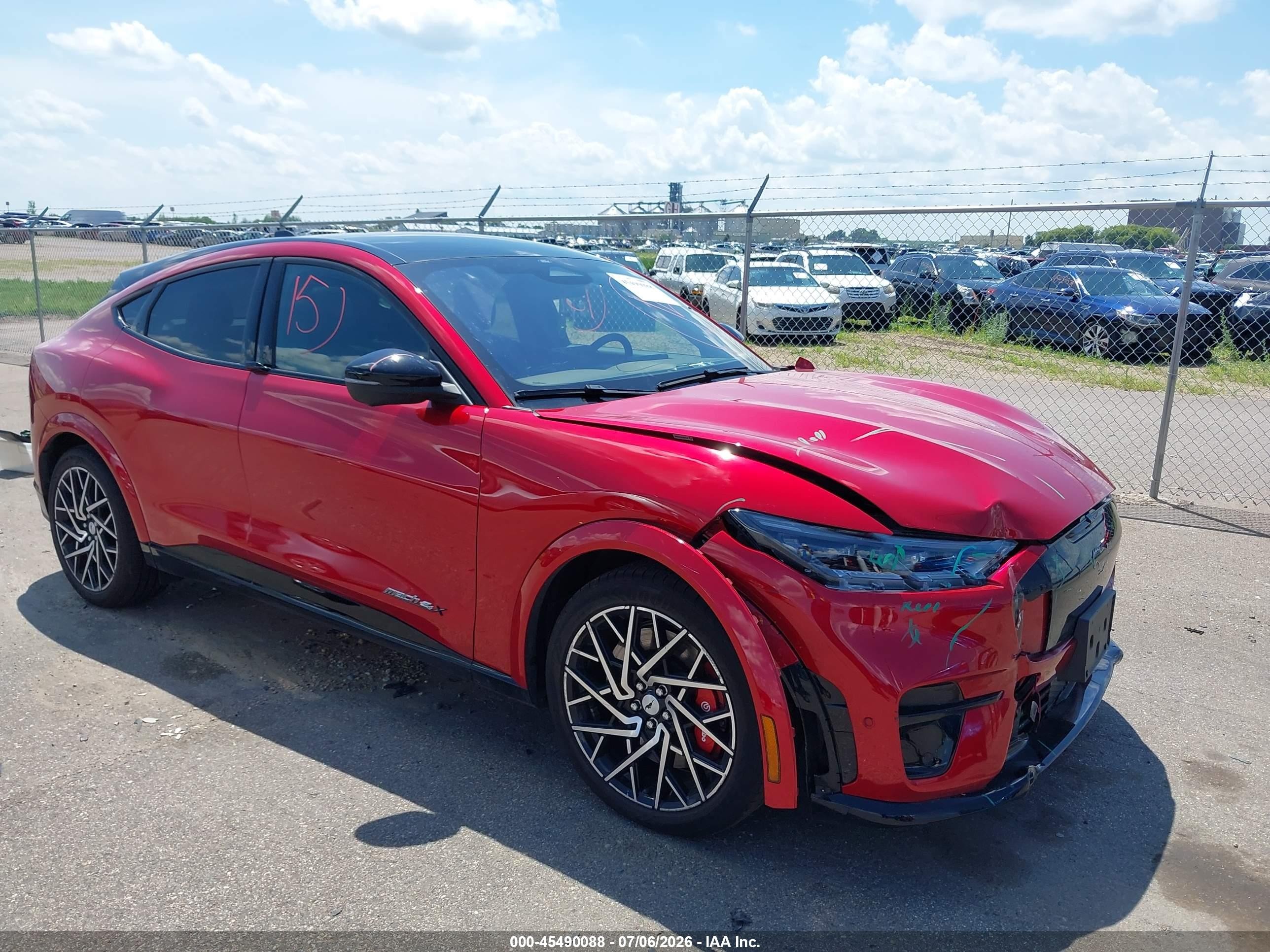 2023 Ford Mustang Mach-E VIN 3FMTK4SX2PMA57957 — IAAI salvage auction photo