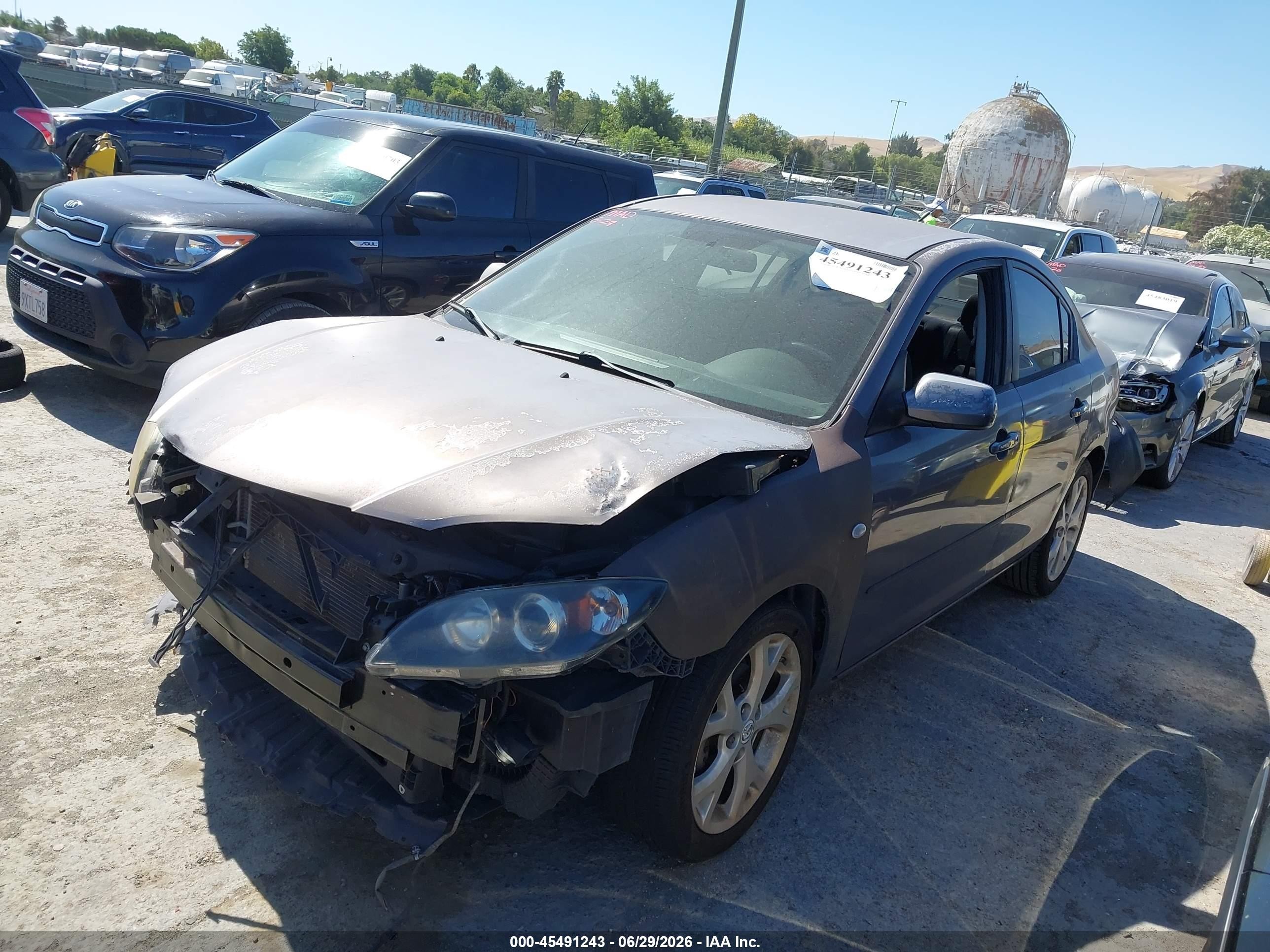 2008 Mazda 3 VIN JM1BK32G181164281 IAAI salvage auction — Normal Wear, Clear - Dealer Only (California), sold $450 on 2026-07-09 (photo 2)