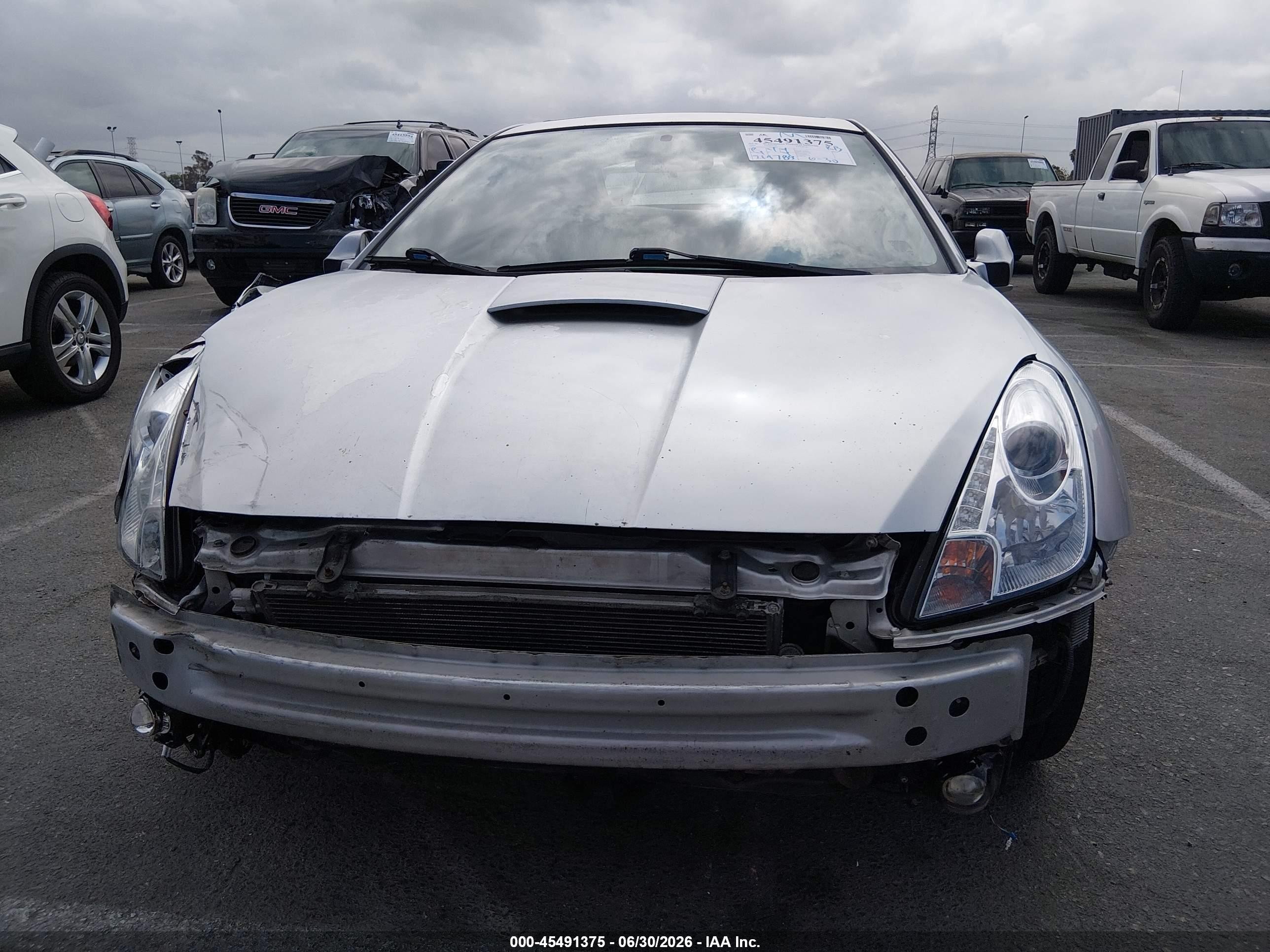 2000 Toyota Celica VIN JTDDY32T4Y0021660 IAAI salvage auction — Front End, Salvage (California), sold $1,000 on 2026-07-09 (photo 6)