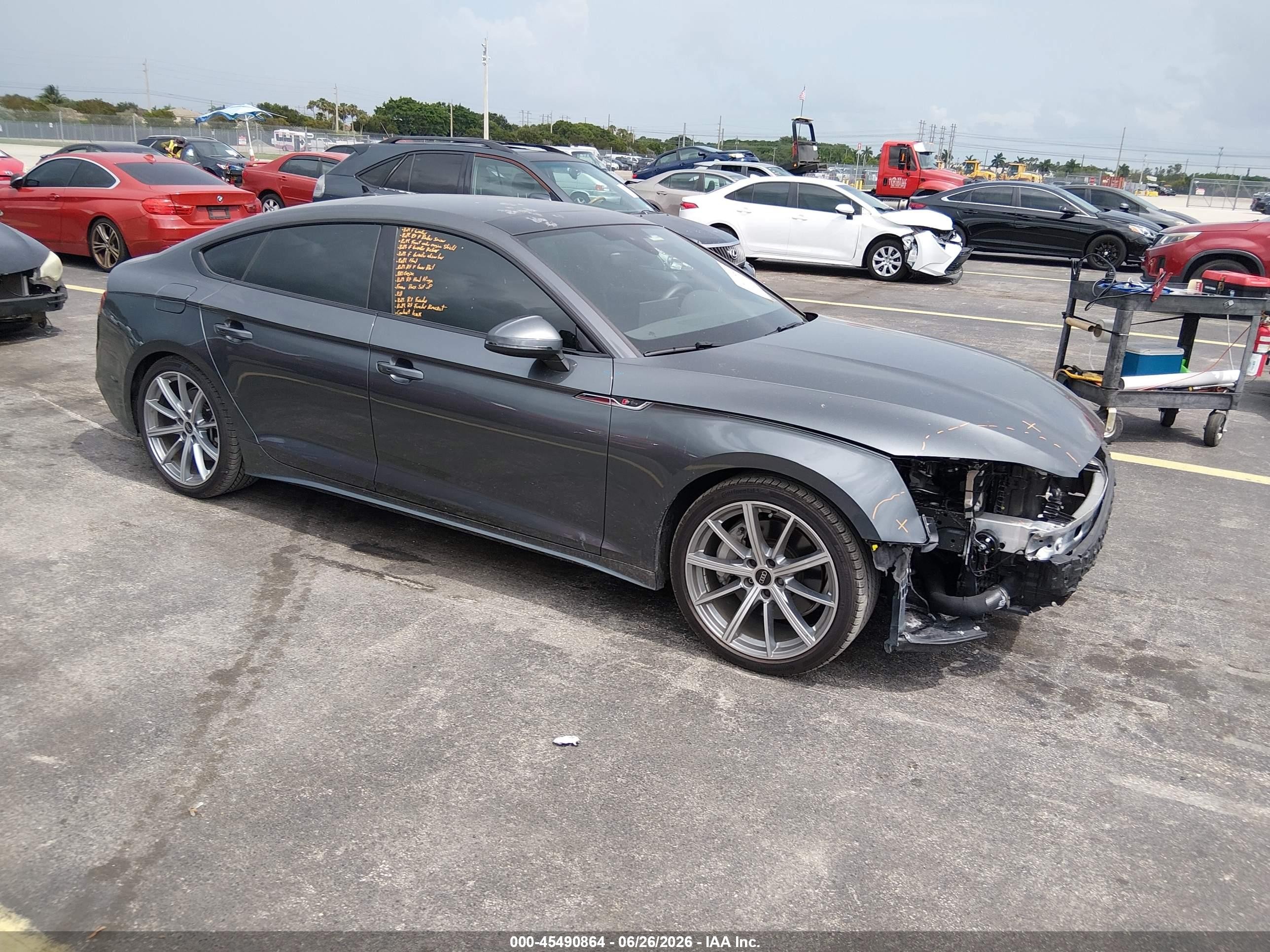 2025 Audi A5 Sportback VIN WAUDACF50SA019063 — IAAI salvage auction photo