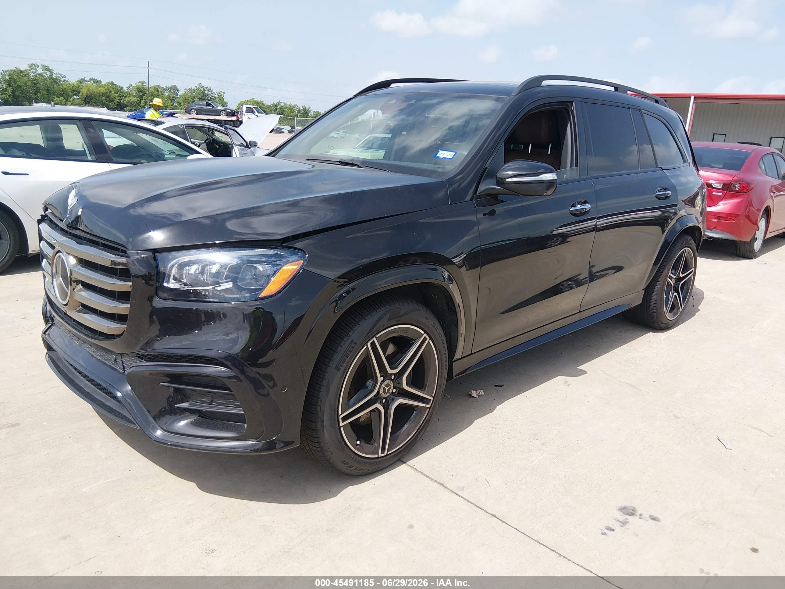 2024 Mercedes-Benz GLS-Class VIN 4JGFF5KE9RB171339 IAAI salvage auction — Front End, Salvage (Texas), sold $29,250 on 2026-08-23 (photo 2)