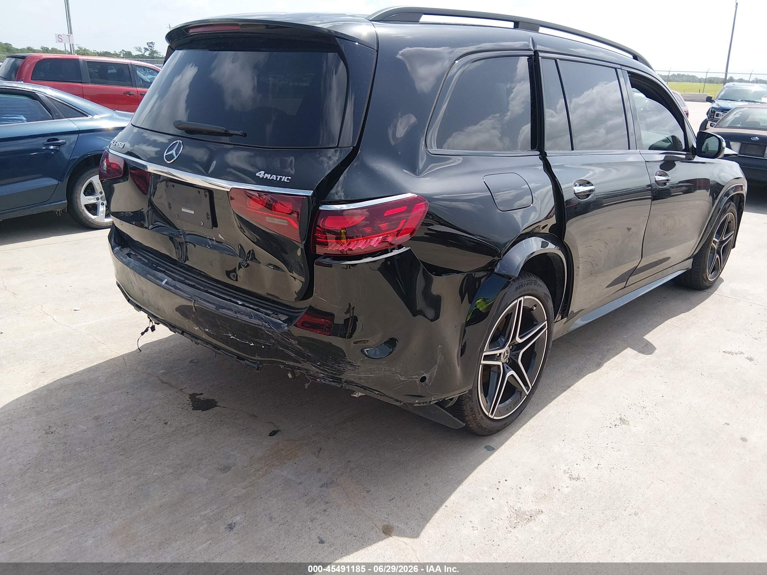 2024 Mercedes-Benz GLS-Class VIN 4JGFF5KE9RB171339 IAAI salvage auction — Front End, Salvage (Texas), sold $29,250 on 2026-08-23 (photo 4)