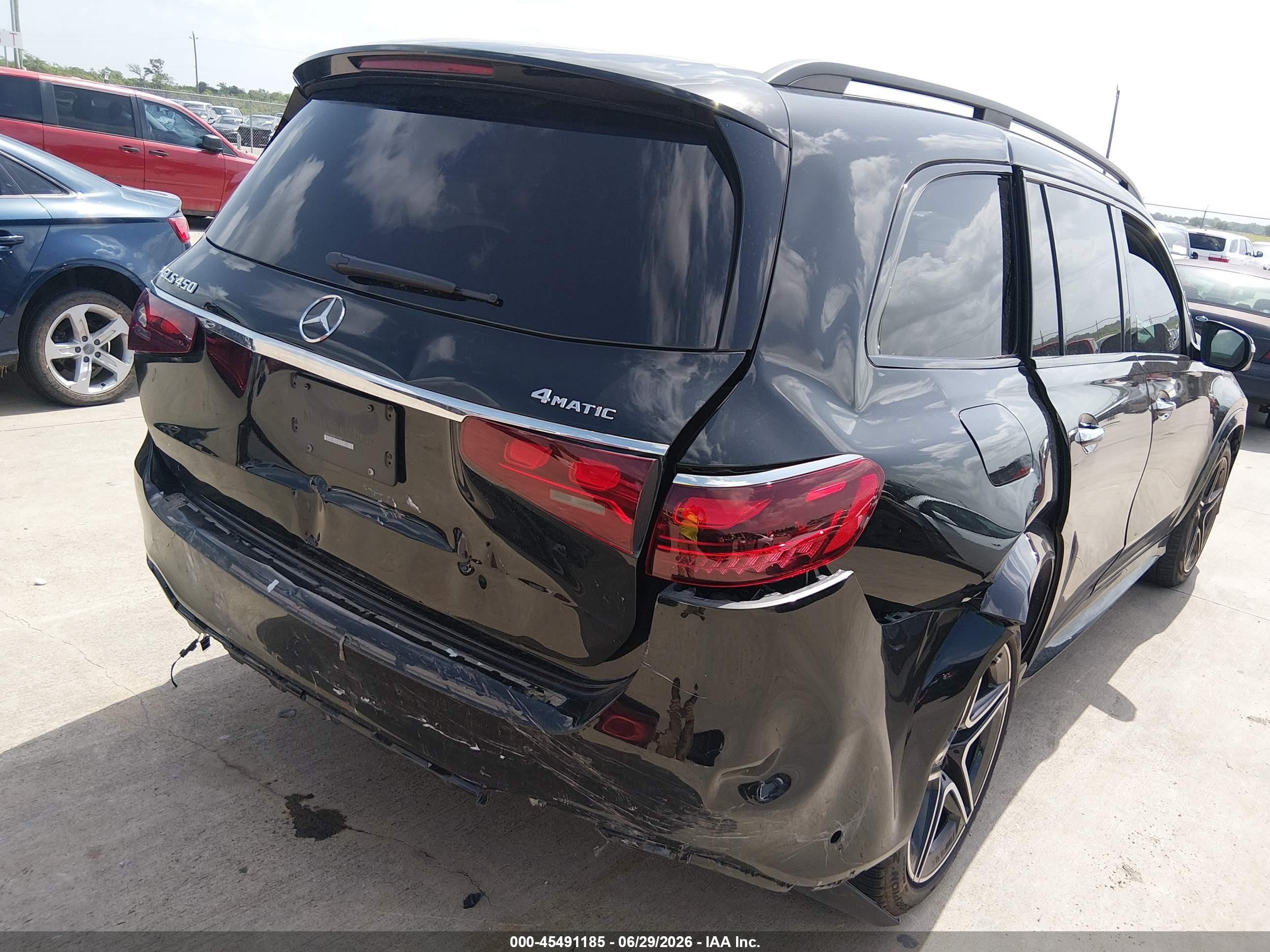 2024 Mercedes-Benz GLS-Class VIN 4JGFF5KE9RB171339 IAAI salvage auction — Front End, Salvage (Texas), sold $29,250 on 2026-08-23 (photo 6)