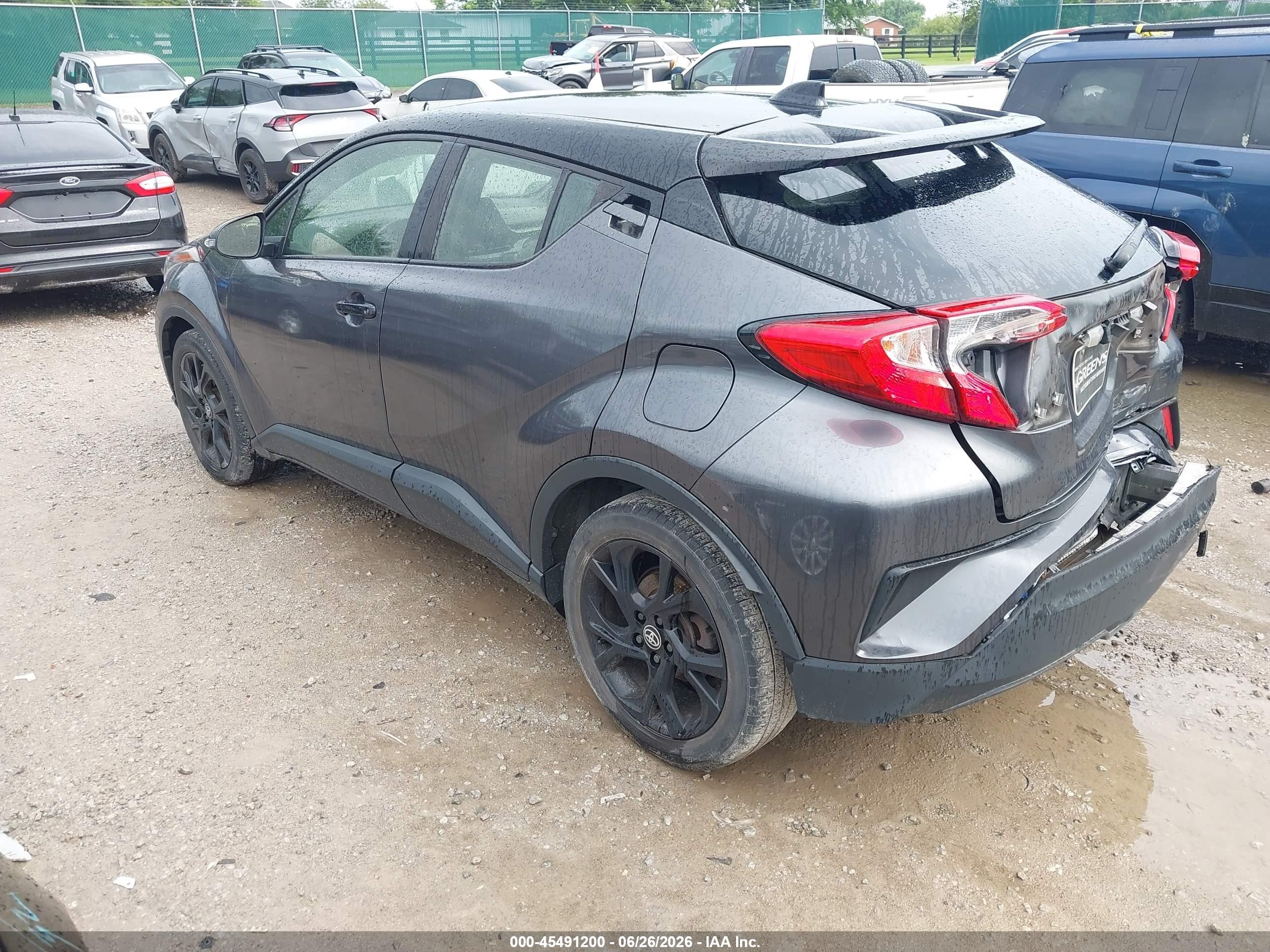2021 Toyota C-hr VIN JTNKHMBX5M1100609 IAAI salvage auction — Rear End, Salvage (Kentucky), sold $4,850 on 2026-09-08 (photo 3)