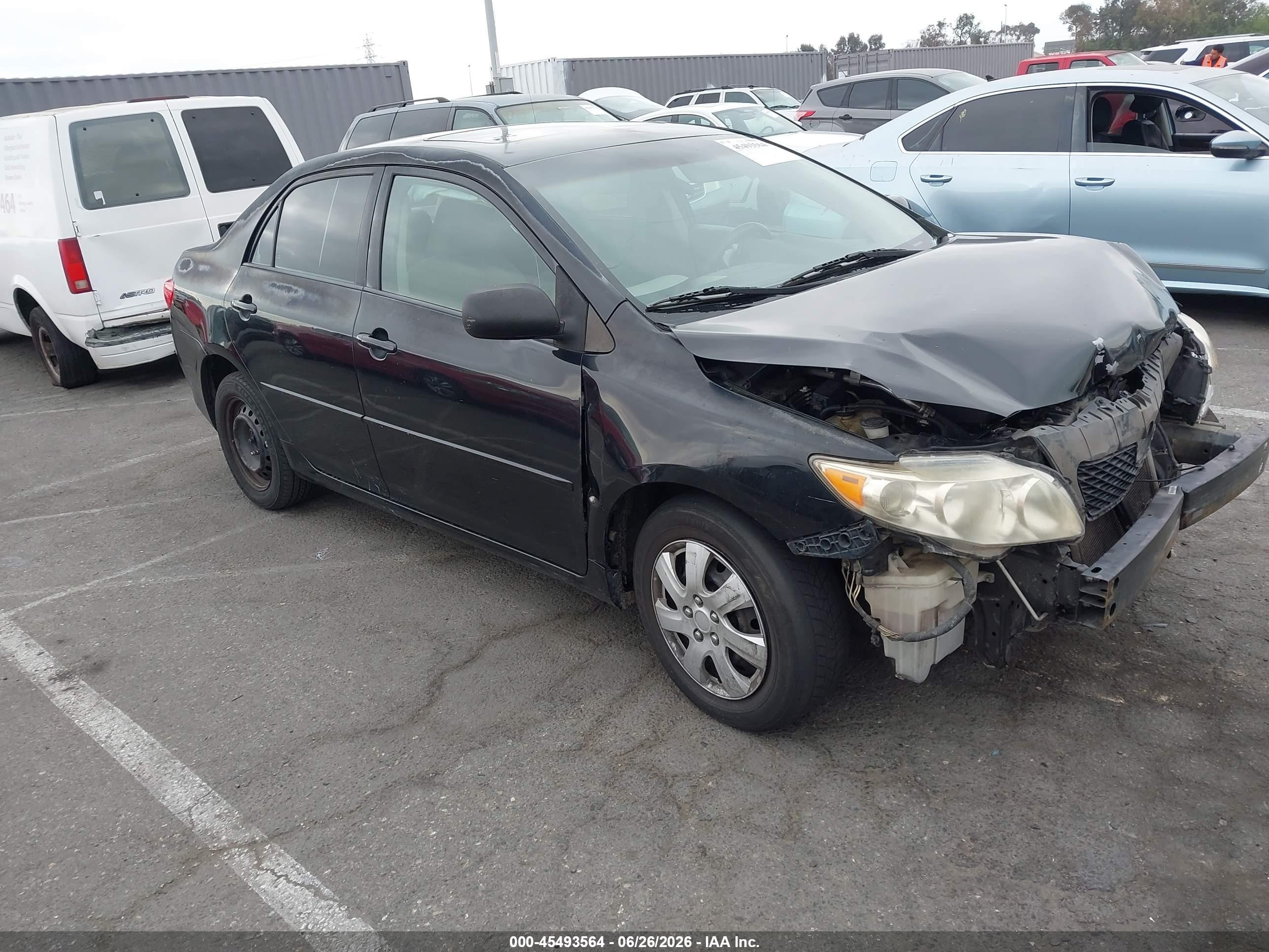 2010 Toyota Corolla VIN 1NXBU4EE9AZ256295 IAAI salvage auction — Normal Wear, Salvage (California), sold $750 on 2026-07-09 (photo 1)
