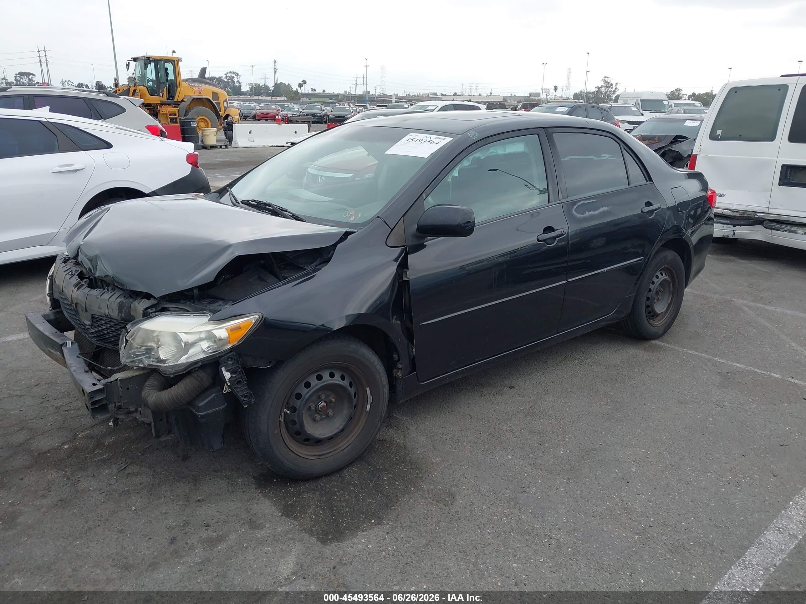 2010 Toyota Corolla VIN 1NXBU4EE9AZ256295 IAAI salvage auction — Normal Wear, Salvage (California), sold $750 on 2026-07-09 (photo 2)