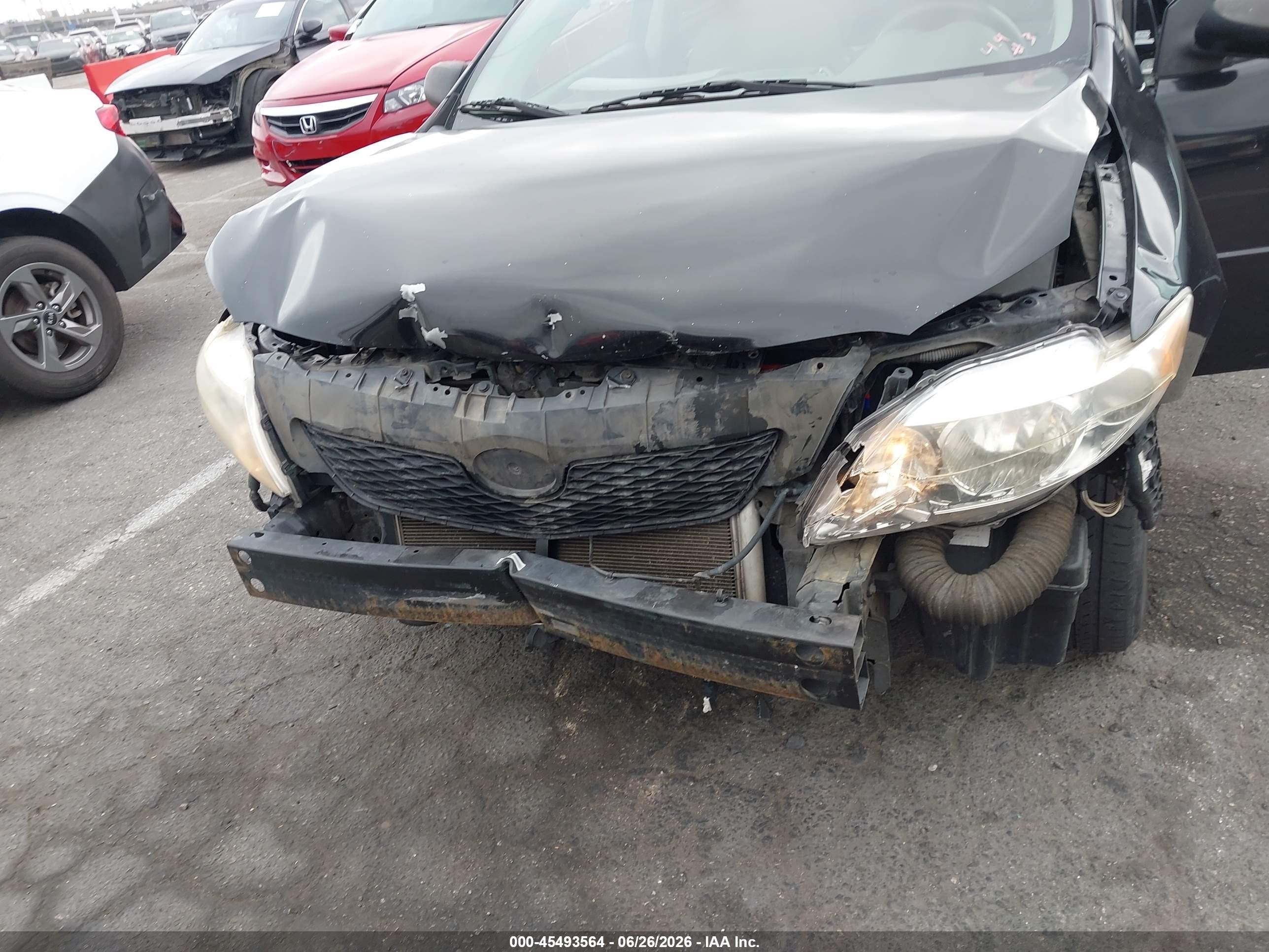 2010 Toyota Corolla VIN 1NXBU4EE9AZ256295 IAAI salvage auction — Normal Wear, Salvage (California), sold $750 on 2026-07-09 (photo 6)