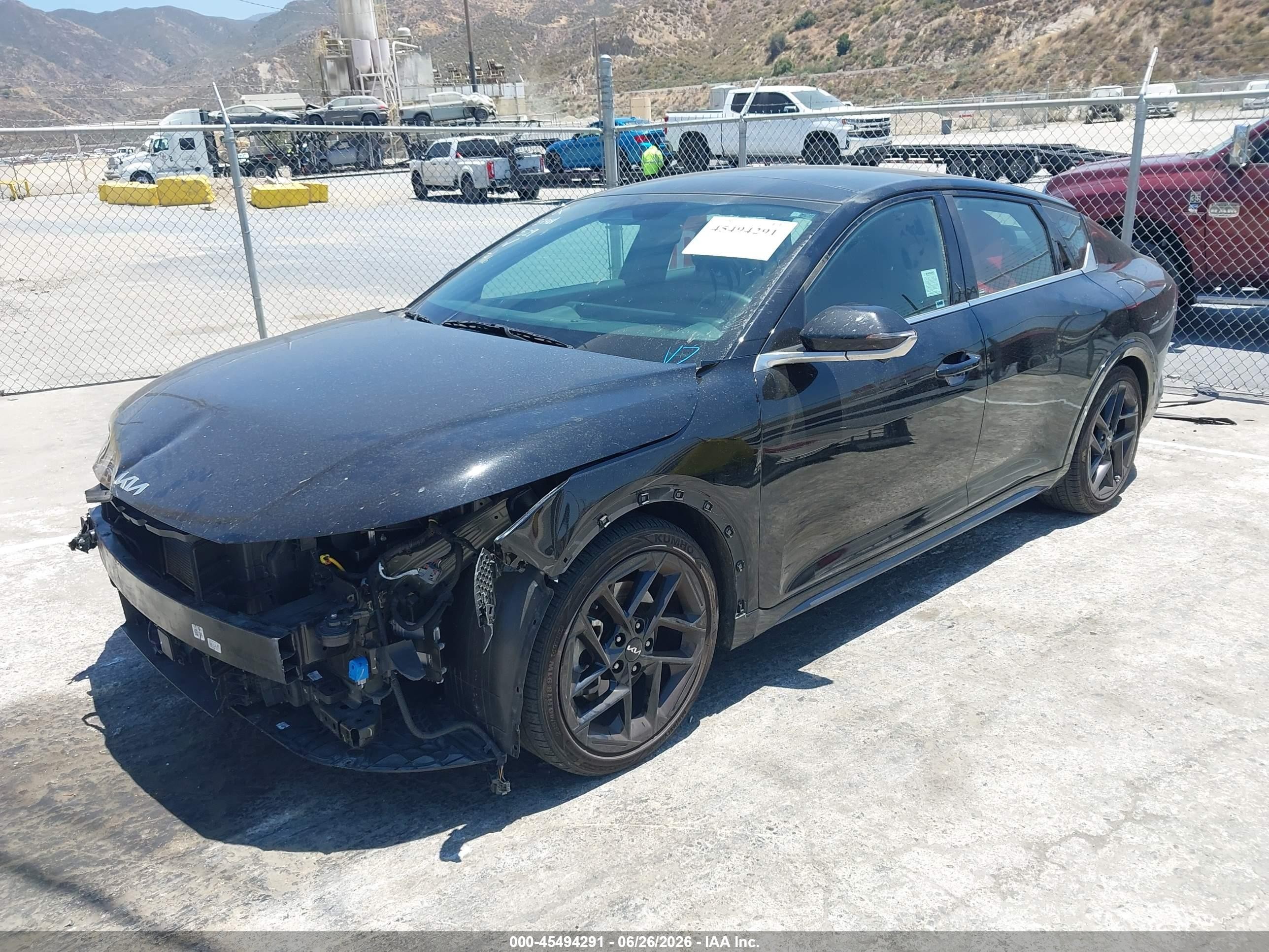 2025 Kia K4 VIN 3KPFW4DC4SE102383 IAAI salvage auction — Front End, Salvage (California), sold $7,200 on 2026-09-11 (photo 2)