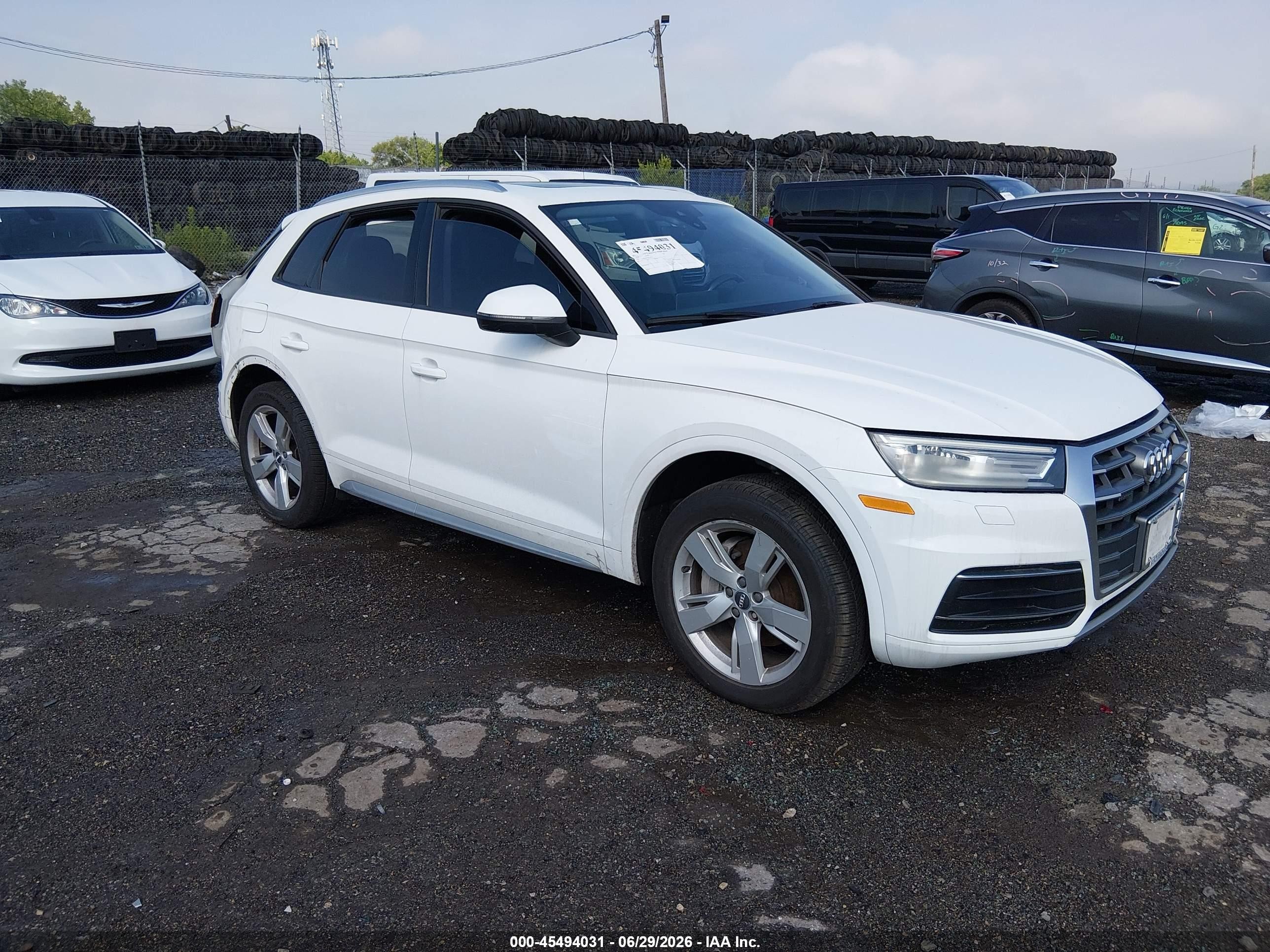 2018 Audi Q5 VIN WA1ANAFY7J2009173 — IAAI salvage auction photo