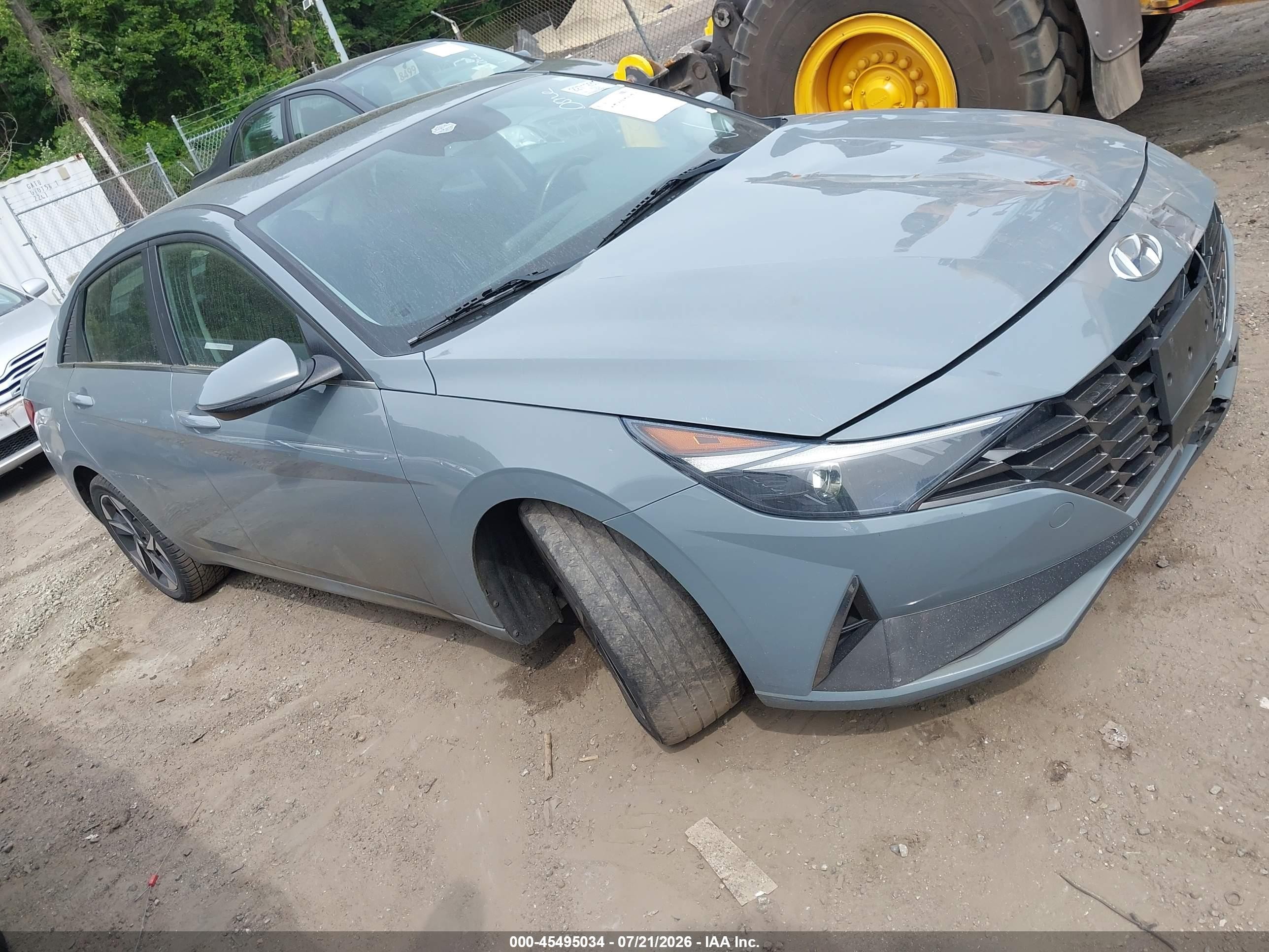 2021 Hyundai Elantra VIN KMHLN4AG8MU130507 IAAI salvage auction — Rear End, Salvage (Massachusetts), sold $2,550 on 2026-09-11 (photo 1)