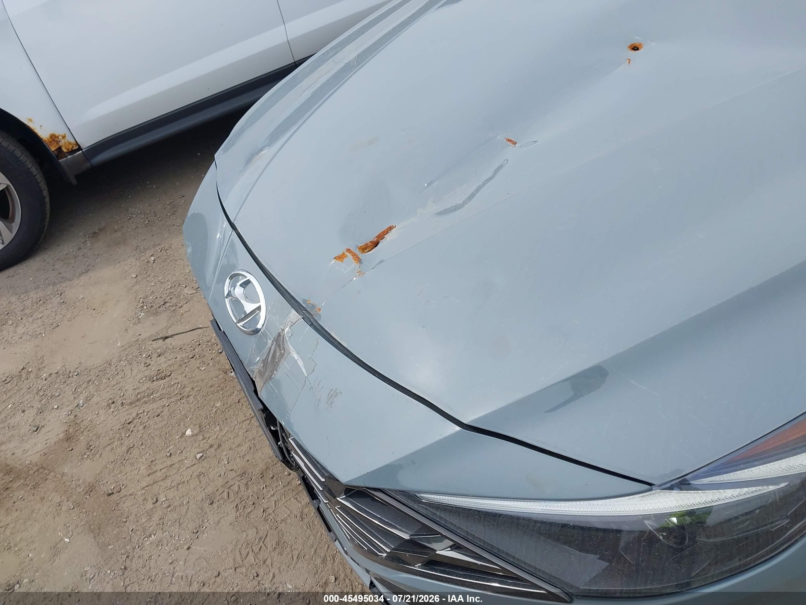 2021 Hyundai Elantra VIN KMHLN4AG8MU130507 IAAI salvage auction — Rear End, Salvage (Massachusetts), sold $2,550 on 2026-09-11 (photo 6)