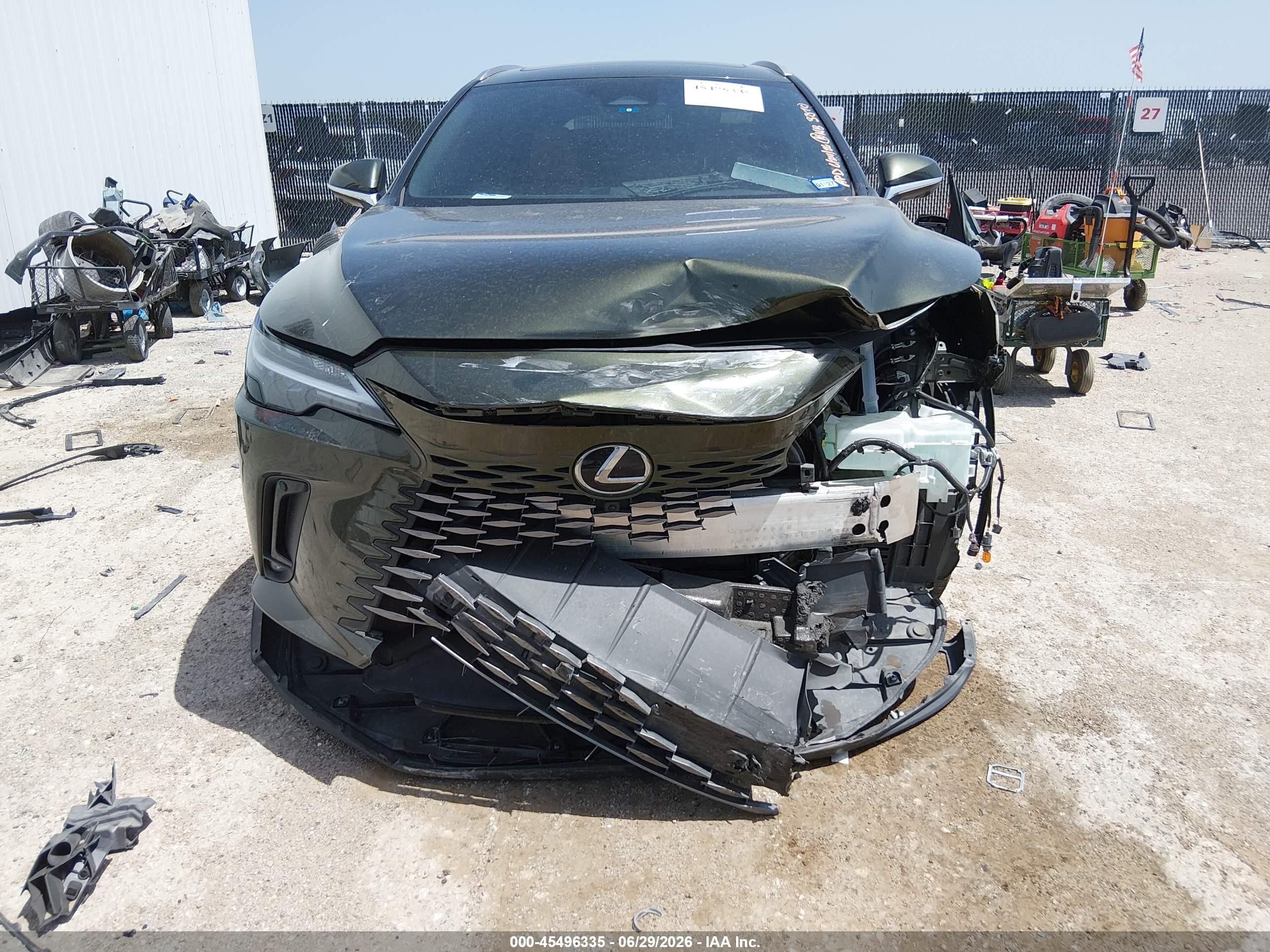 2025 Lexus Rx VIN 2T2BBMCA5SC073870 IAAI salvage auction — Front End, Original (Texas), sold $25,050 on 2026-09-08 (photo 6)