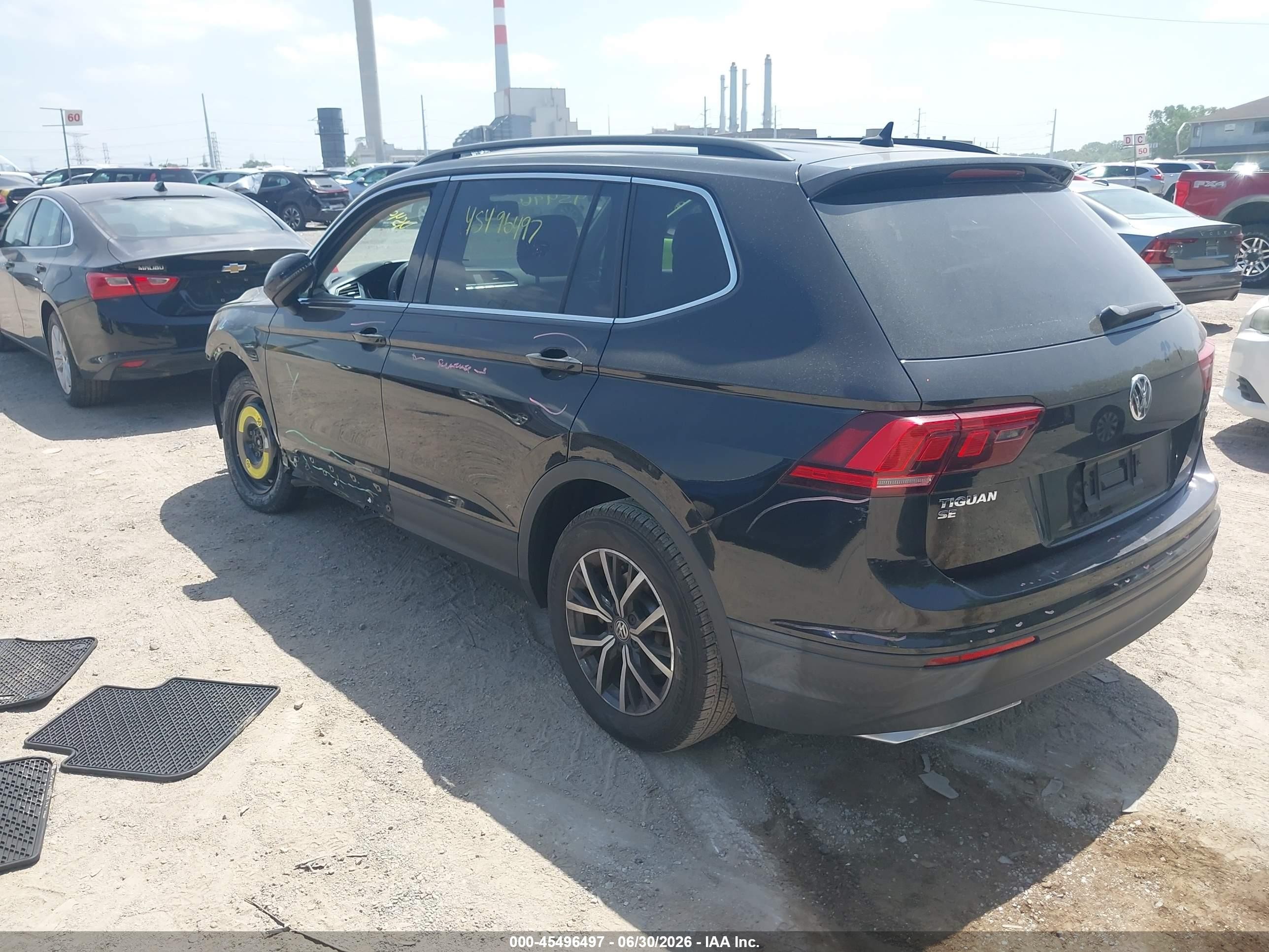2019 Volkswagen Tiguan VIN 3VV2B7AX0KM073295 IAAI salvage auction — Front End, Salvage (Indiana), sold $4,750 on 2026-08-27 (photo 3)