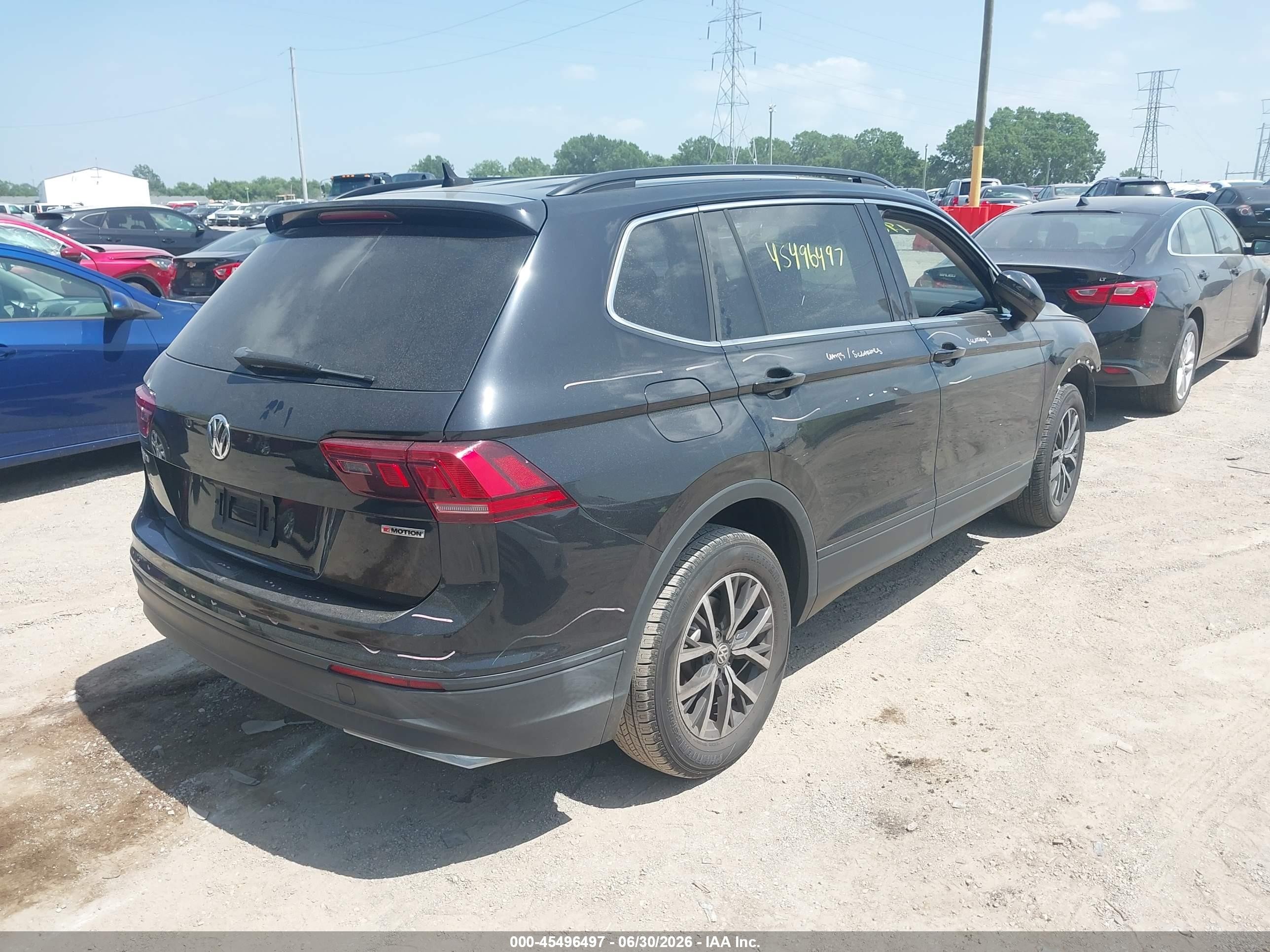 2019 Volkswagen Tiguan VIN 3VV2B7AX0KM073295 IAAI salvage auction — Front End, Salvage (Indiana), sold $4,750 on 2026-08-27 (photo 4)