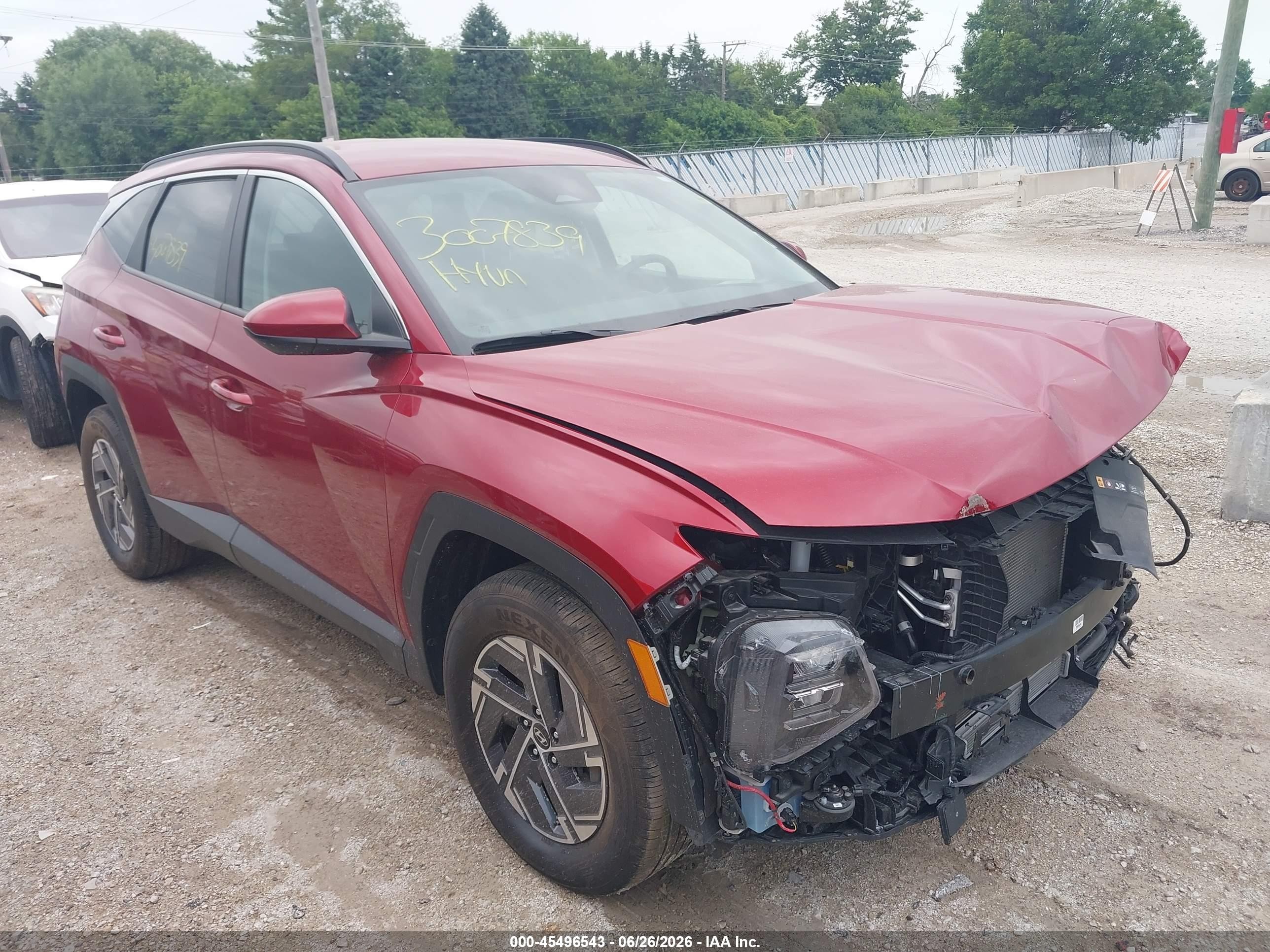 2025 Hyundai Tucson Hybrid VIN KM8JBDD17SU316303 — IAAI salvage auction photo