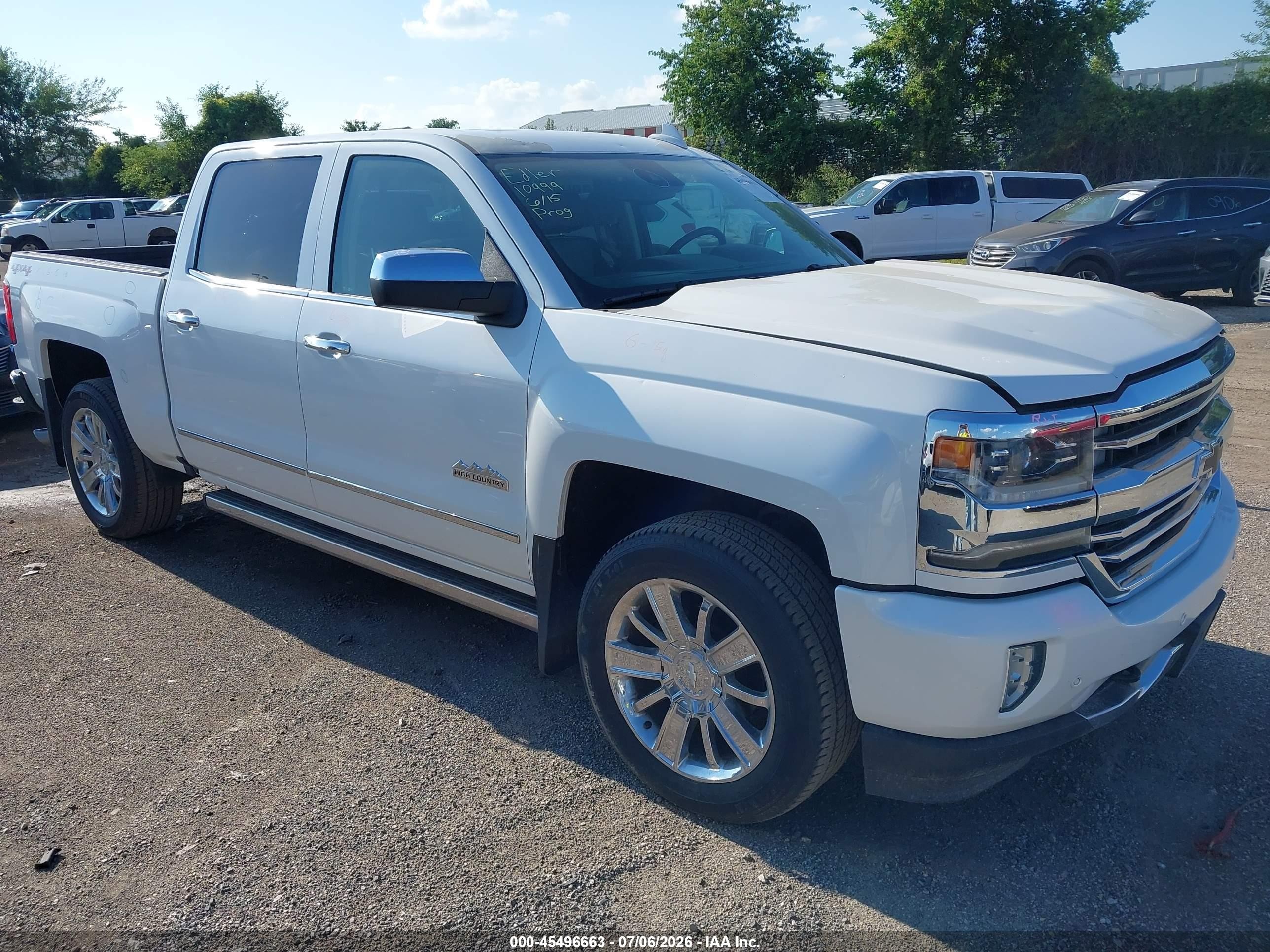 2016 Chevrolet Silverado VIN 3GCUKTEC3GG185778 IAAI salvage auction — Hail, Salvage (Iowa), sold $10,150 on 2026-09-08 (photo 1)