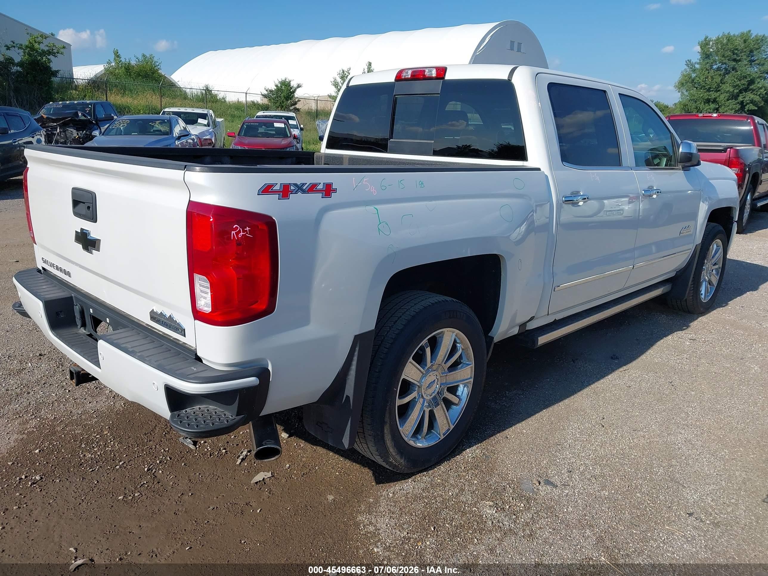 2016 Chevrolet Silverado VIN 3GCUKTEC3GG185778 IAAI salvage auction — Hail, Salvage (Iowa), sold $10,150 on 2026-09-08 (photo 4)