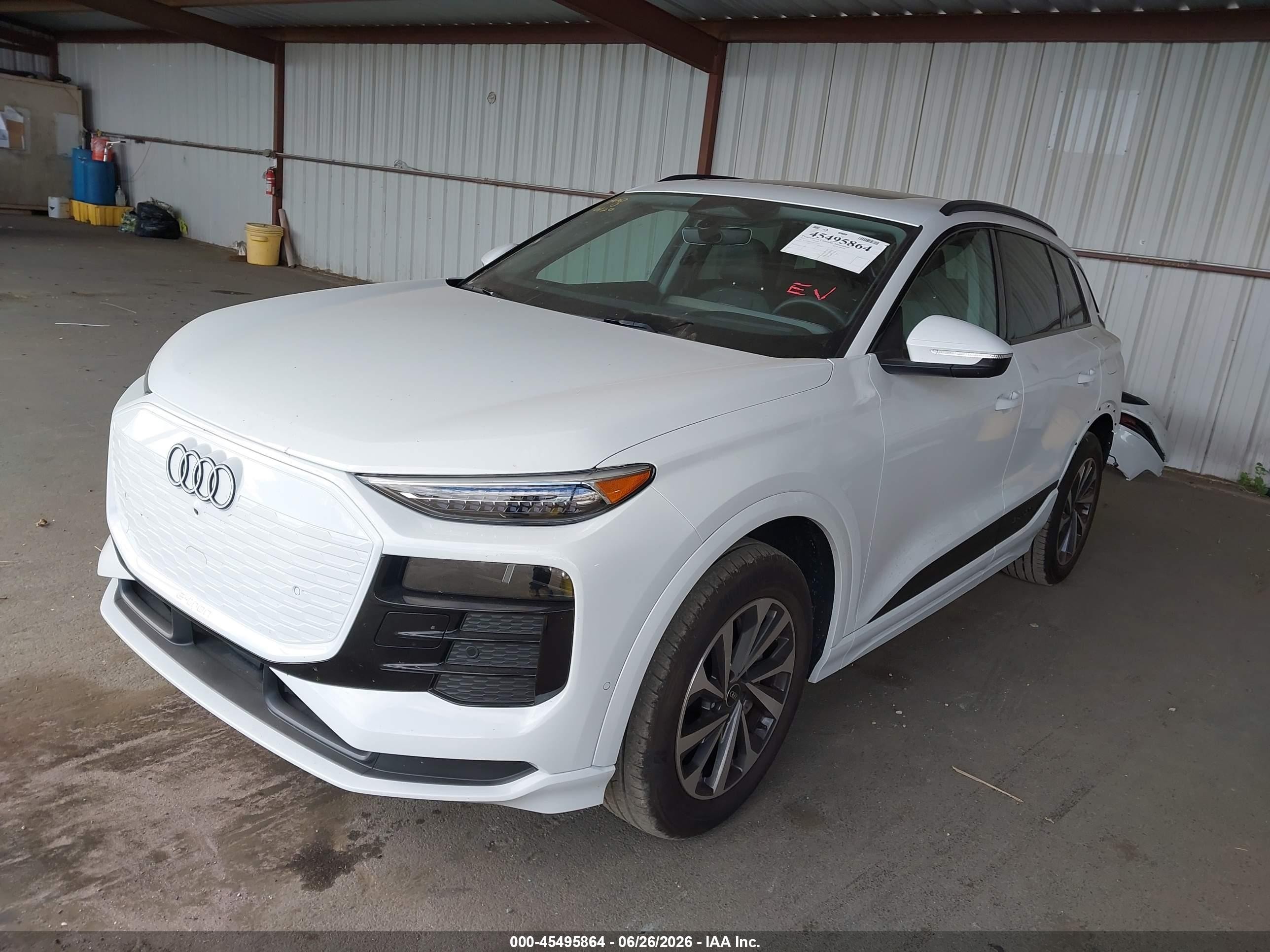 2025 Audi Q6 e-tron VIN WA124BGF2SA044110 IAAI salvage auction — Rear End, Salvage (California), sold $28,750 on 2026-08-09 (photo 2)