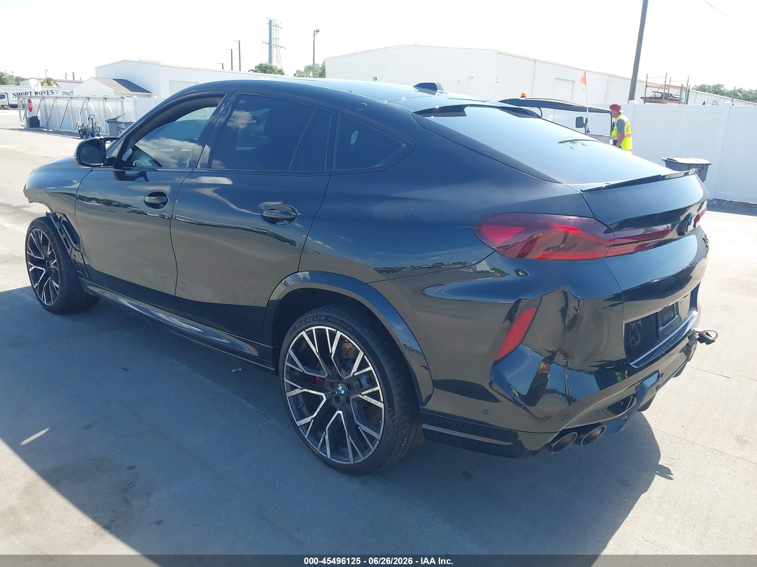 2024 BMW X6 m VIN 5YM23ET04R9U40182 IAAI salvage auction — Front End, Rebuildable (Florida), sold $53,950 on 2026-08-03 (photo 3)