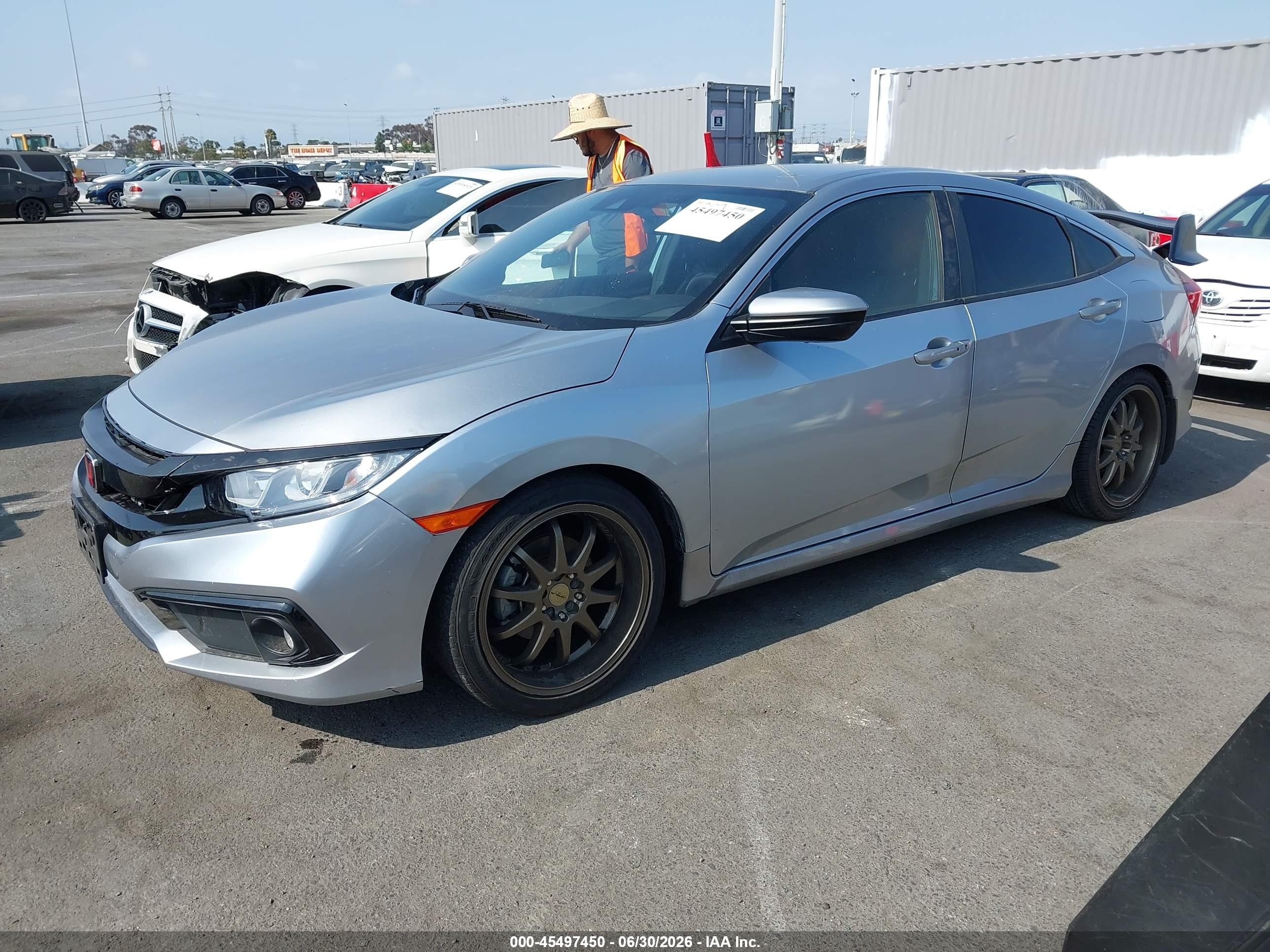 2020 Honda Civic VIN 19XFC2F89LE214779 IAAI salvage auction — Unknown, Salvage (California), sold $7,500 on 2026-07-09 (photo 2)