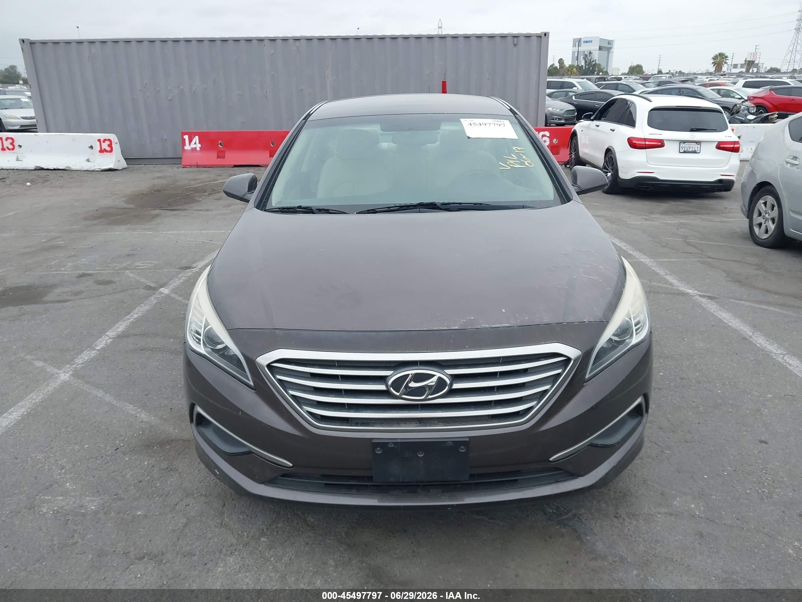 2016 Hyundai Sonata VIN 5NPE24AF3GH375971 IAAI salvage auction — Normal Wear, Clear - Dealer Only (California), sold $1,325 on 2026-07-09 (photo 6)