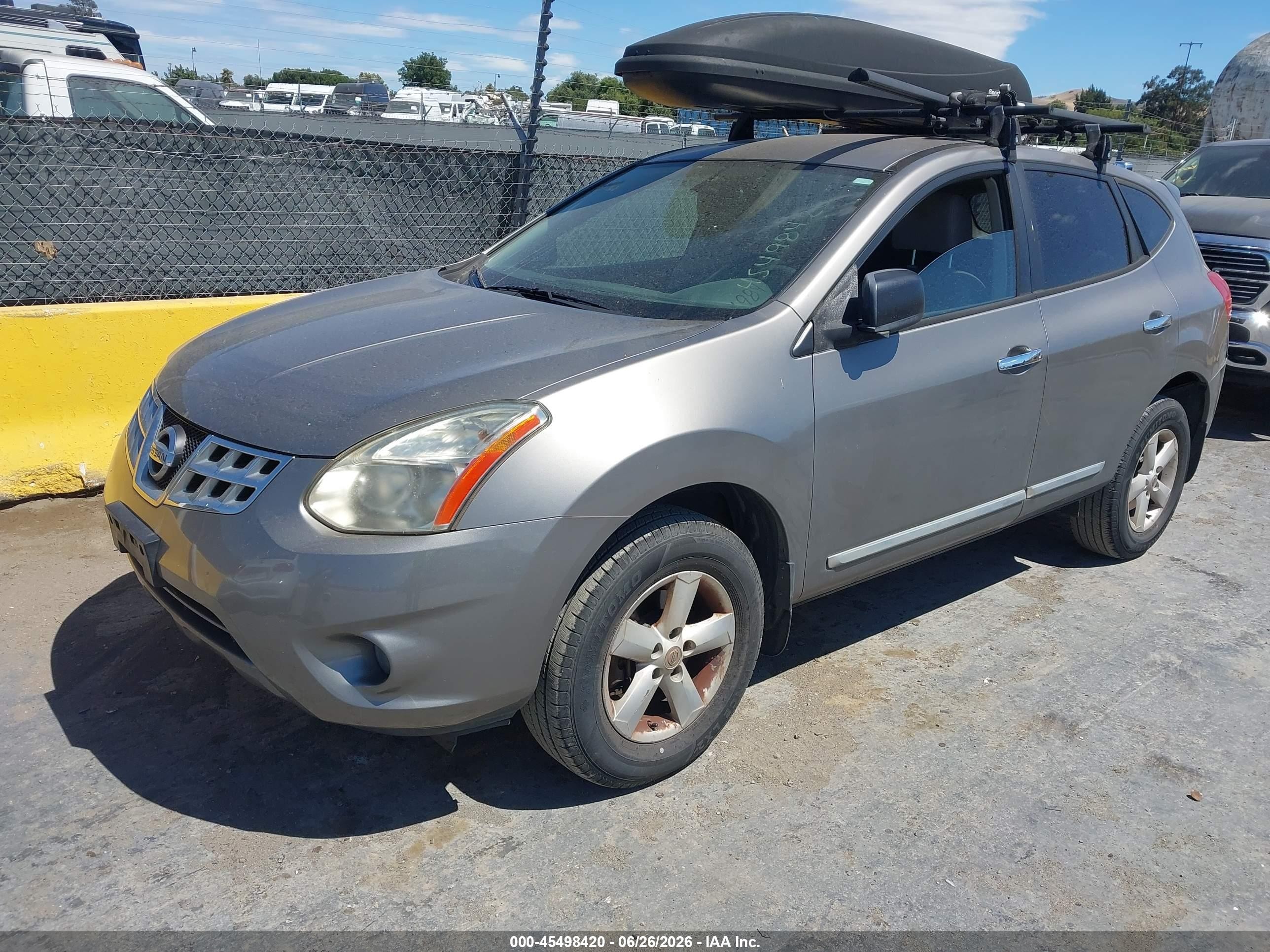2012 Nissan Rogue Sport VIN JN8AS5MVXCW705802 IAAI salvage auction — Normal Wear, Clear - Dealer Only (California), sold $475 on 2026-07-09 (photo 2)