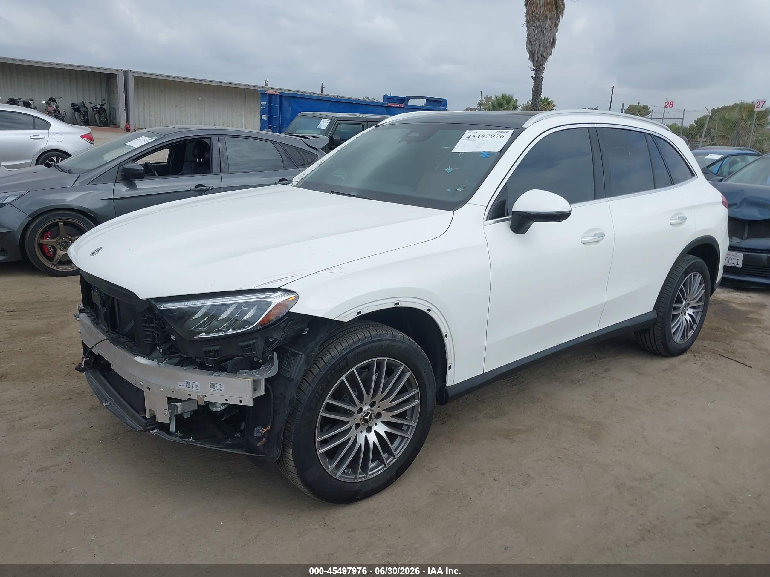 2024 Mercedes-Benz GLC-Class VIN W1NKM4HB6RF147453 IAAI salvage auction — Unknown, Salvage (California), sold $24,400 on 2026-08-23 (photo 2)