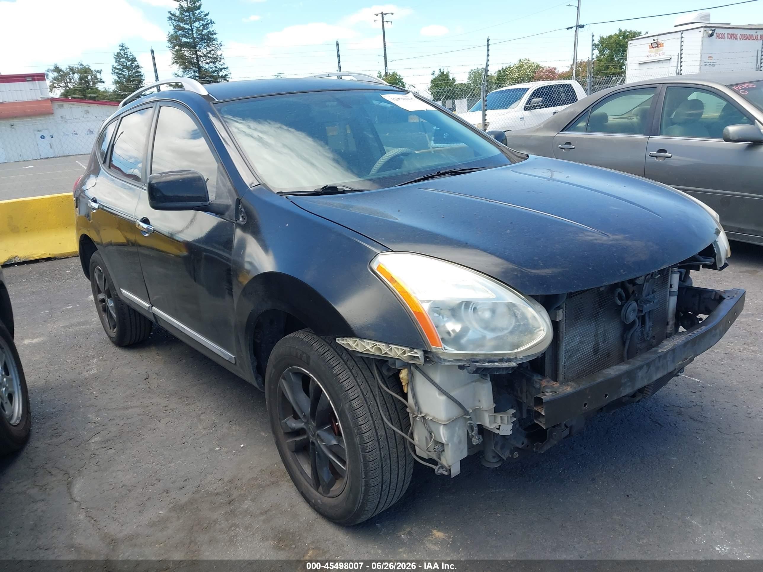 2012 Nissan Rogue VIN JN8AS5MTXCW279284 IAAI salvage auction — Front End, Salvage Title - Dealer (California), sold $400 on 2026-07-09 (photo 1)