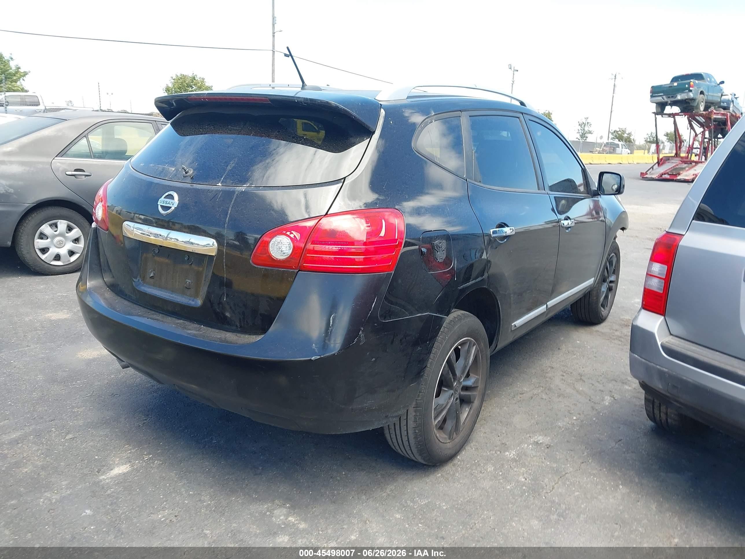 2012 Nissan Rogue VIN JN8AS5MTXCW279284 IAAI salvage auction — Front End, Salvage Title - Dealer (California), sold $400 on 2026-07-09 (photo 4)
