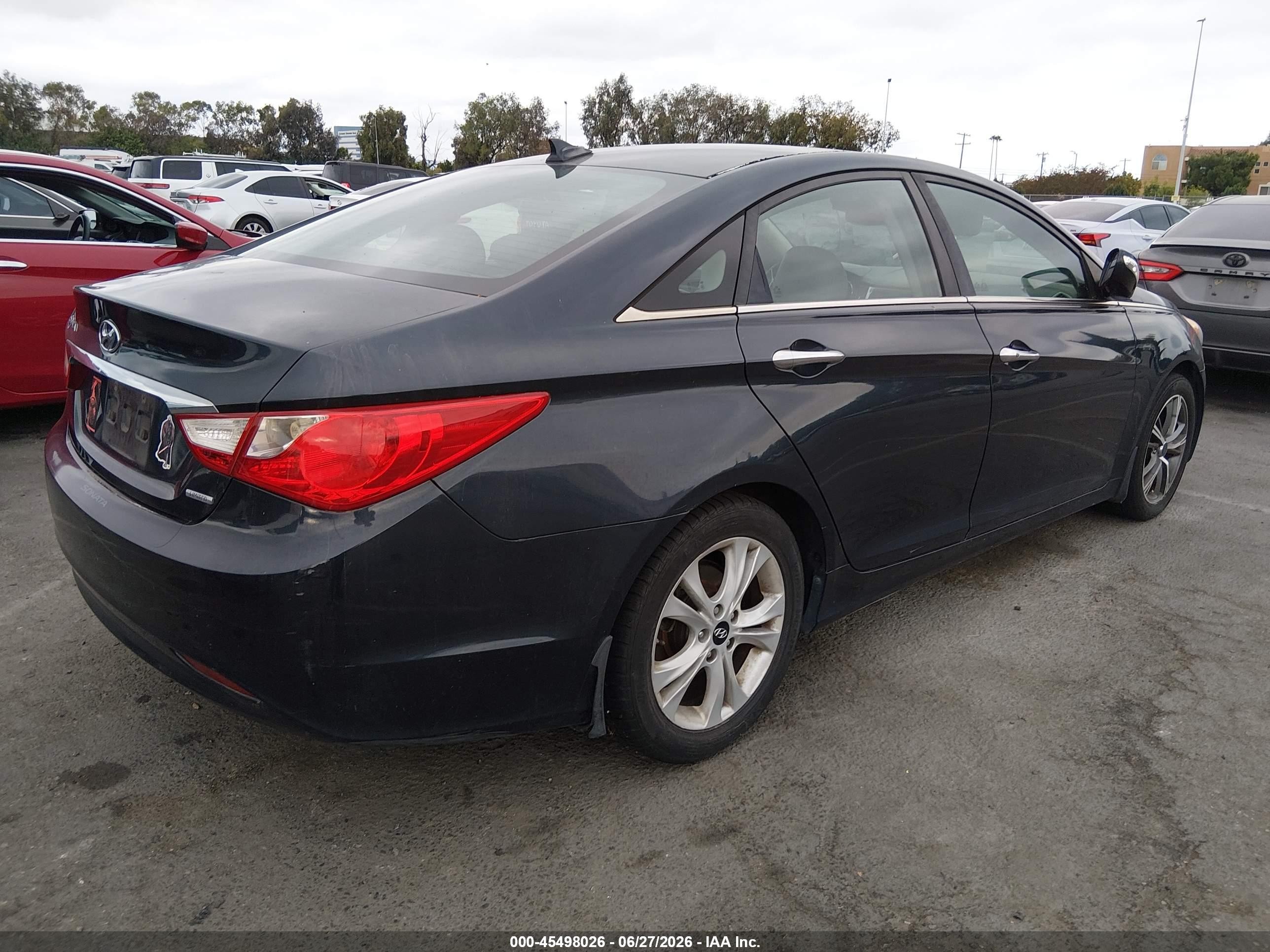 2013 Hyundai Sonata VIN 5NPEC4AC9DH790971 IAAI salvage auction — Normal Wear, Clear - Dealer Only (California), sold $500 on 2026-07-09 (photo 4)