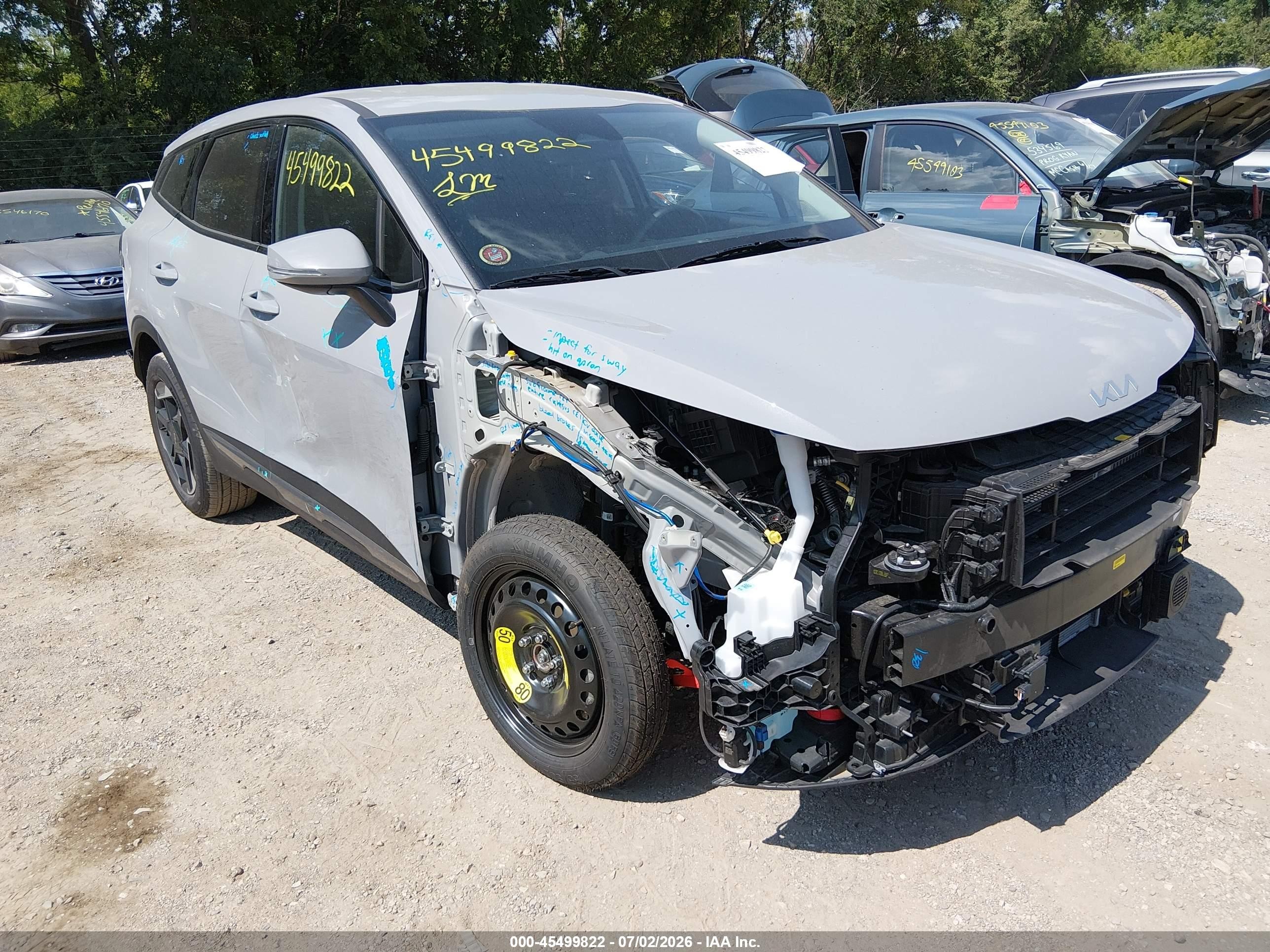 2026 Kia Sportage Hybrid VIN KNDPUDDG0T7275686 — IAAI salvage auction photo