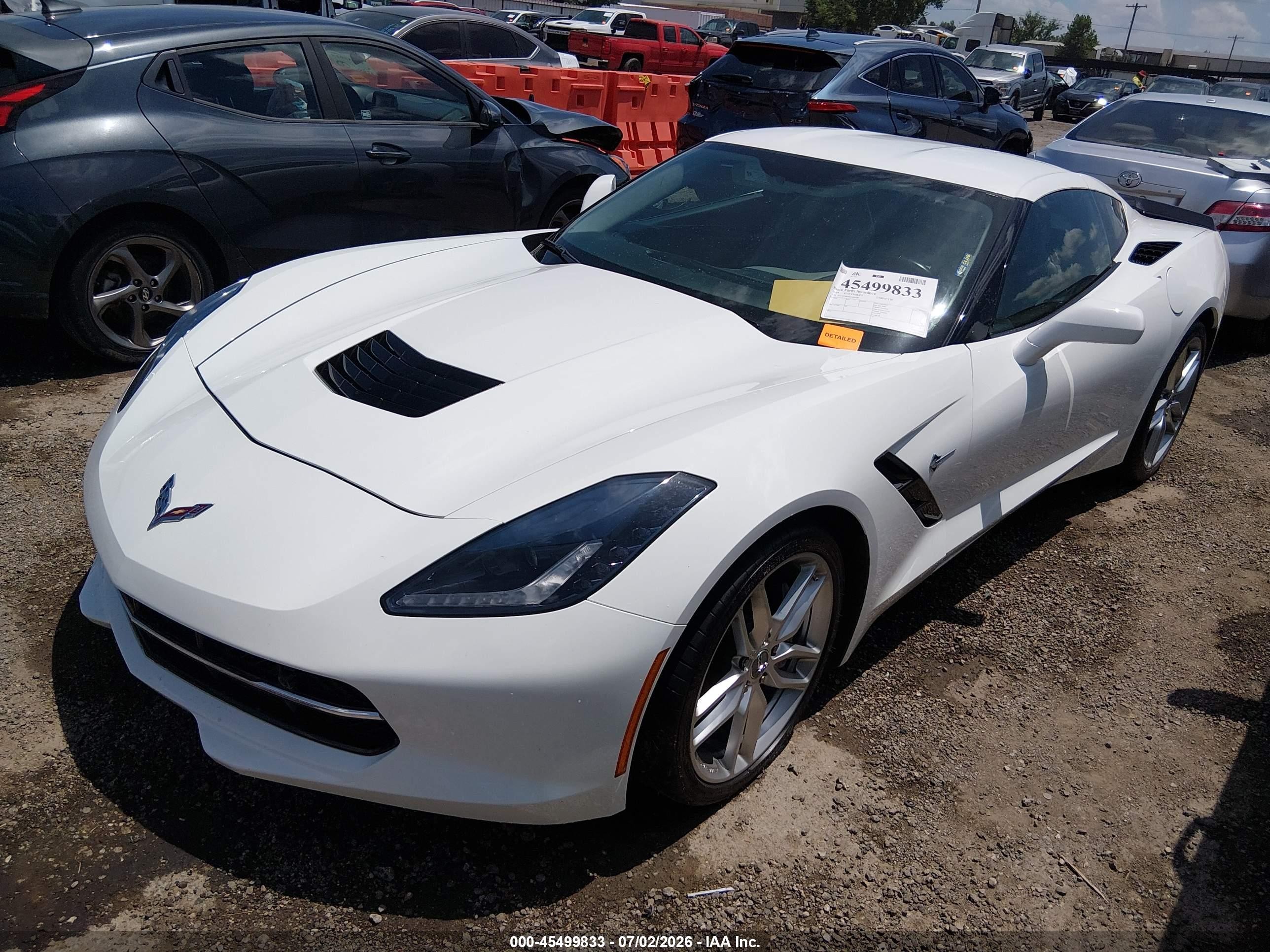 2018 Chevrolet Corvette VIN 1G1YF2D76J5104588 IAAI salvage auction — Water/Flood, Clear (Oklahoma), sold $25,250 on 2026-09-13 (photo 2)