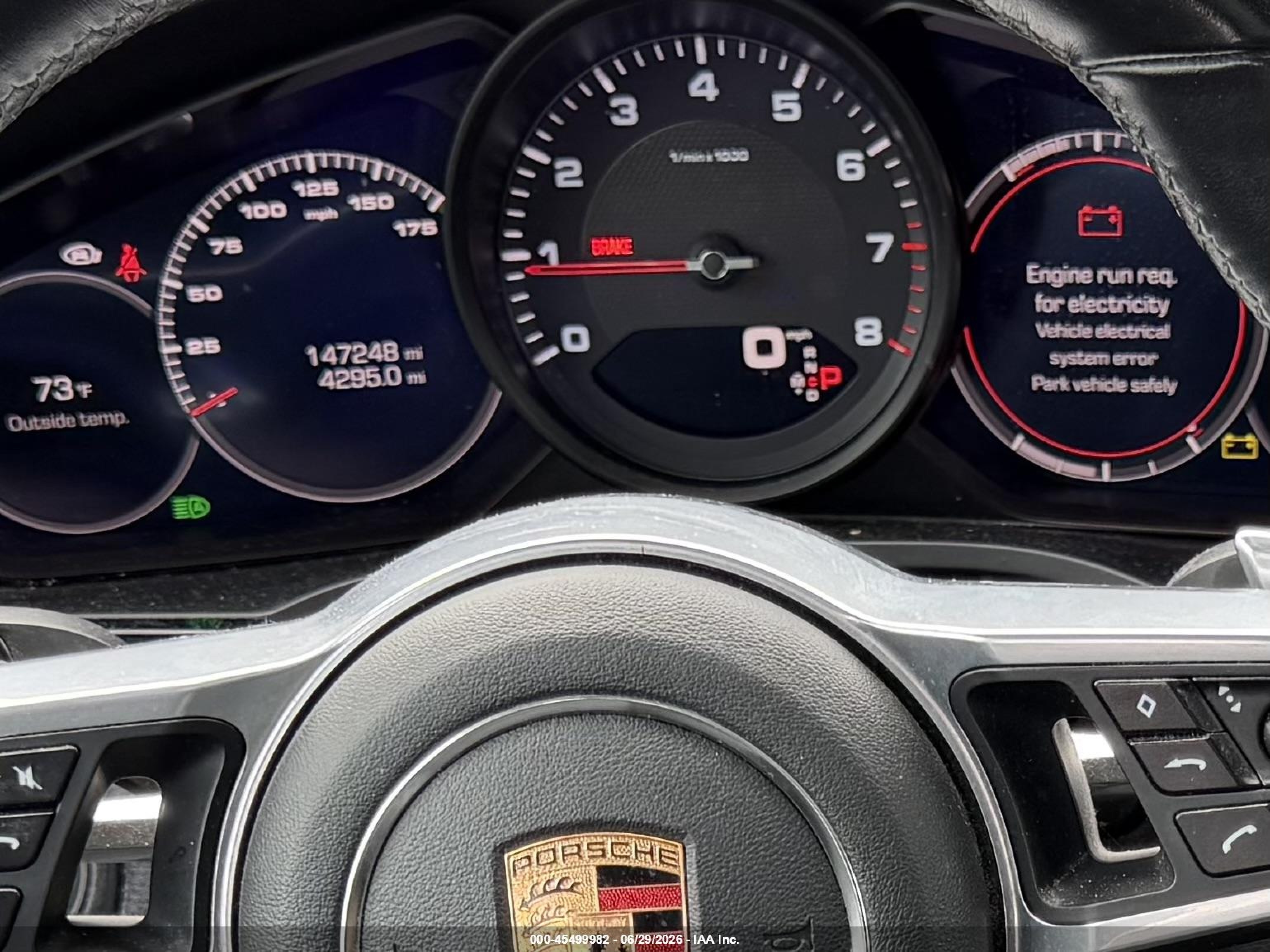 2020 Porsche Cayenne VIN WP1AA2AY1LDA03762 IAAI salvage auction — Normal Wear, Clear (New Jersey), sold $12,500 on 2026-07-01 (photo 6)