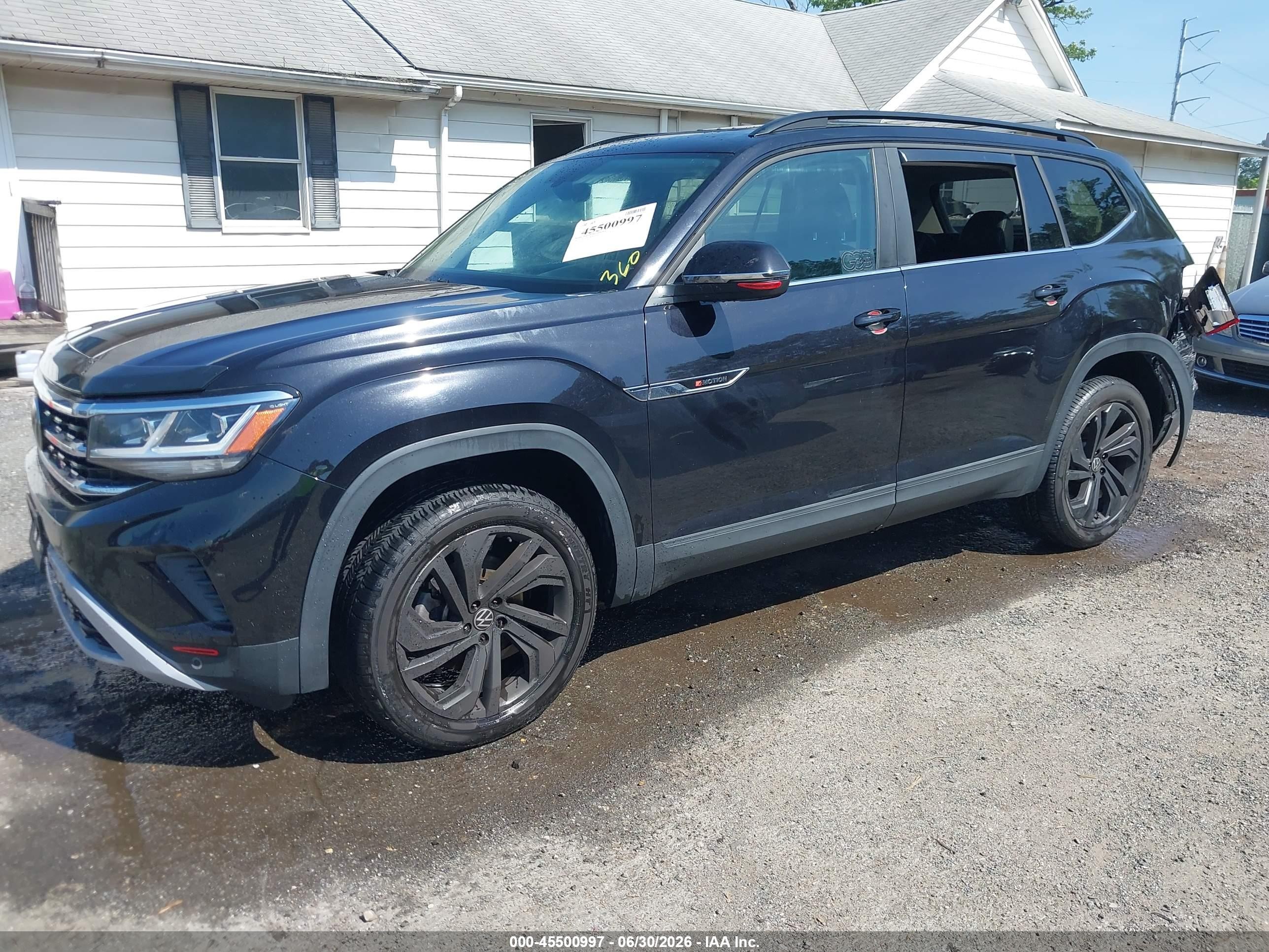 2021 Volkswagen Atlas VIN 1V2HR2CA7MC551683 IAAI salvage auction — Rear End, Salvage - Greater Than 75% (Maryland), sold $6,750 on 2026-09-25 (photo 2)