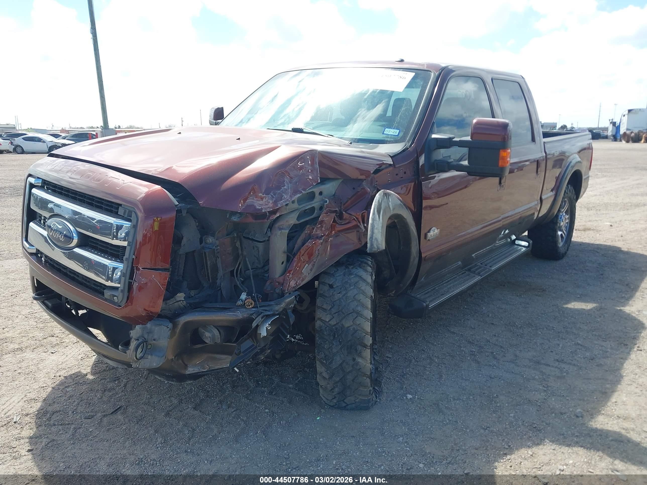 2015 Ford F-250 super duty VIN 1FT7W2BT8FEB51406 IAAI salvage auction — Unknown, Original (Texas), sold $10,800 on 2026-04-29 (photo 2)