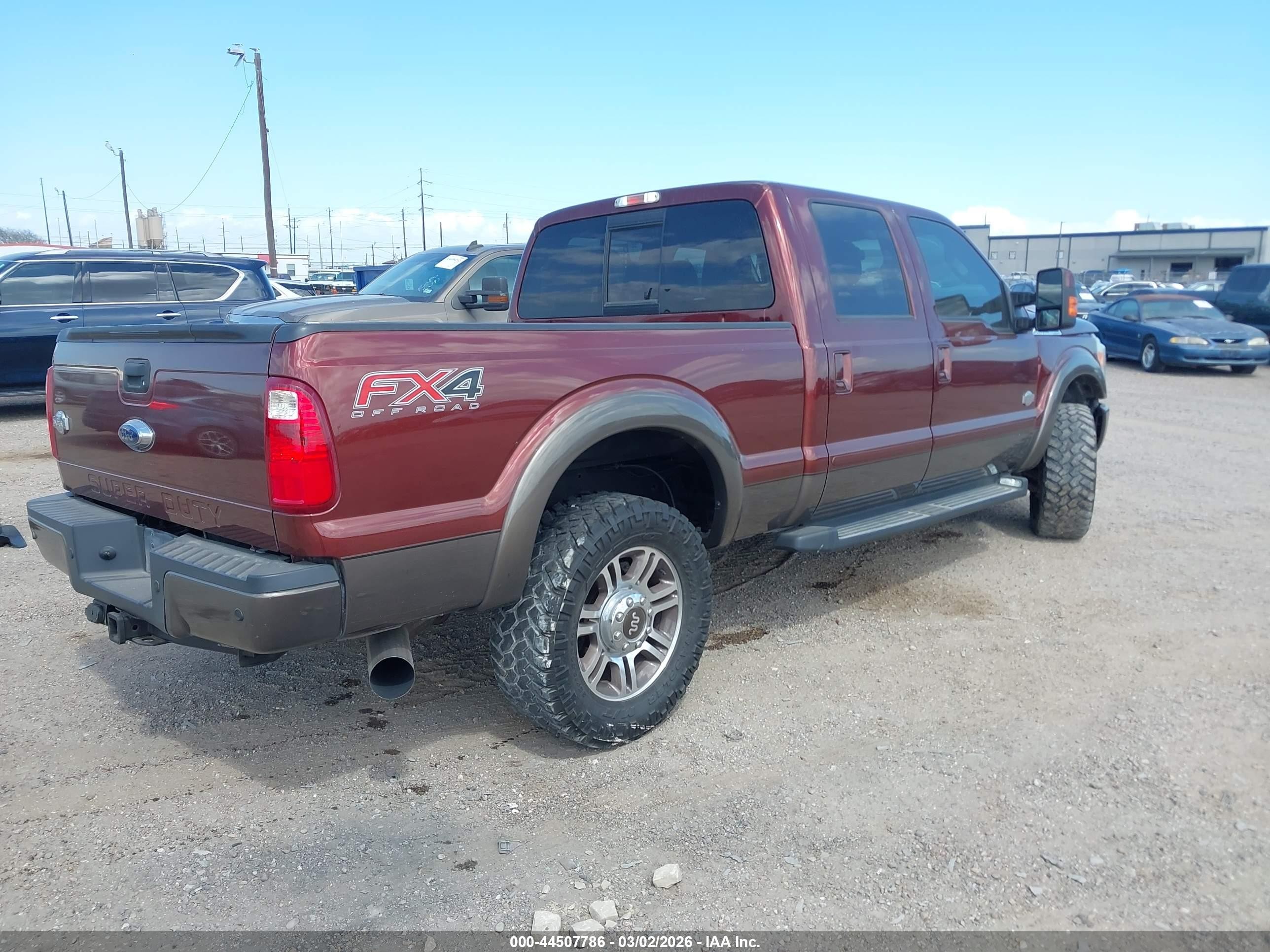 2015 Ford F-250 super duty VIN 1FT7W2BT8FEB51406 IAAI salvage auction — Unknown, Original (Texas), sold $10,800 on 2026-04-29 (photo 4)