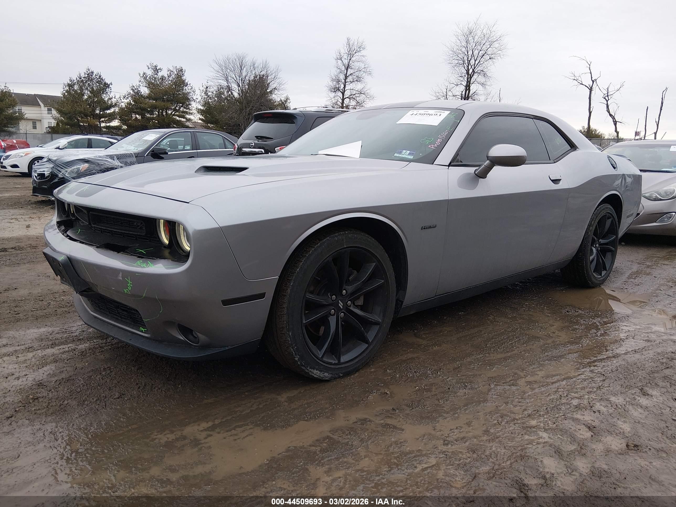 2017 Dodge Challenger VIN 2C3CDZBT0HH651783 IAAI salvage auction — Front & Rear, Salvage (New Jersey), sold $6,150 on 2026-07-07 (photo 2)
