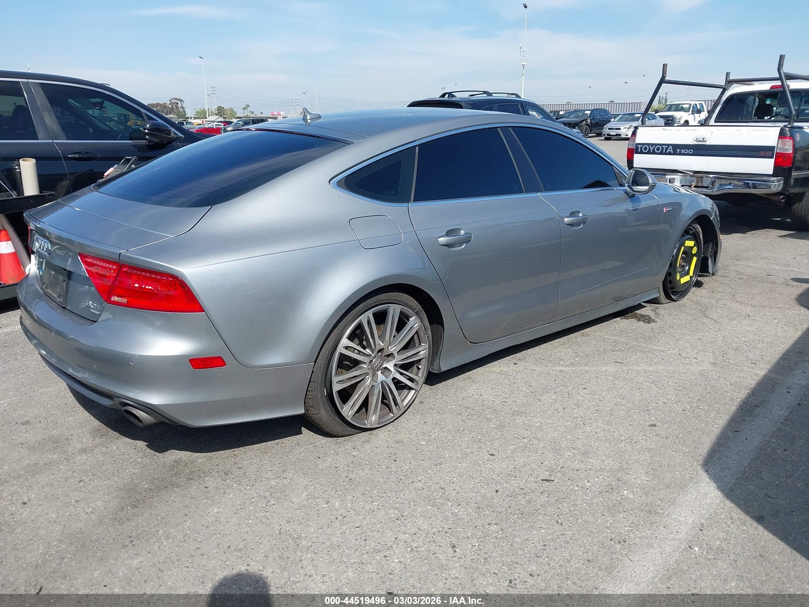 2014 Audi A7 VIN WAU2GAFC4EN070152 IAAI salvage auction — Front End, Salvage (California), sold $725 on 2026-07-02 (photo 4)