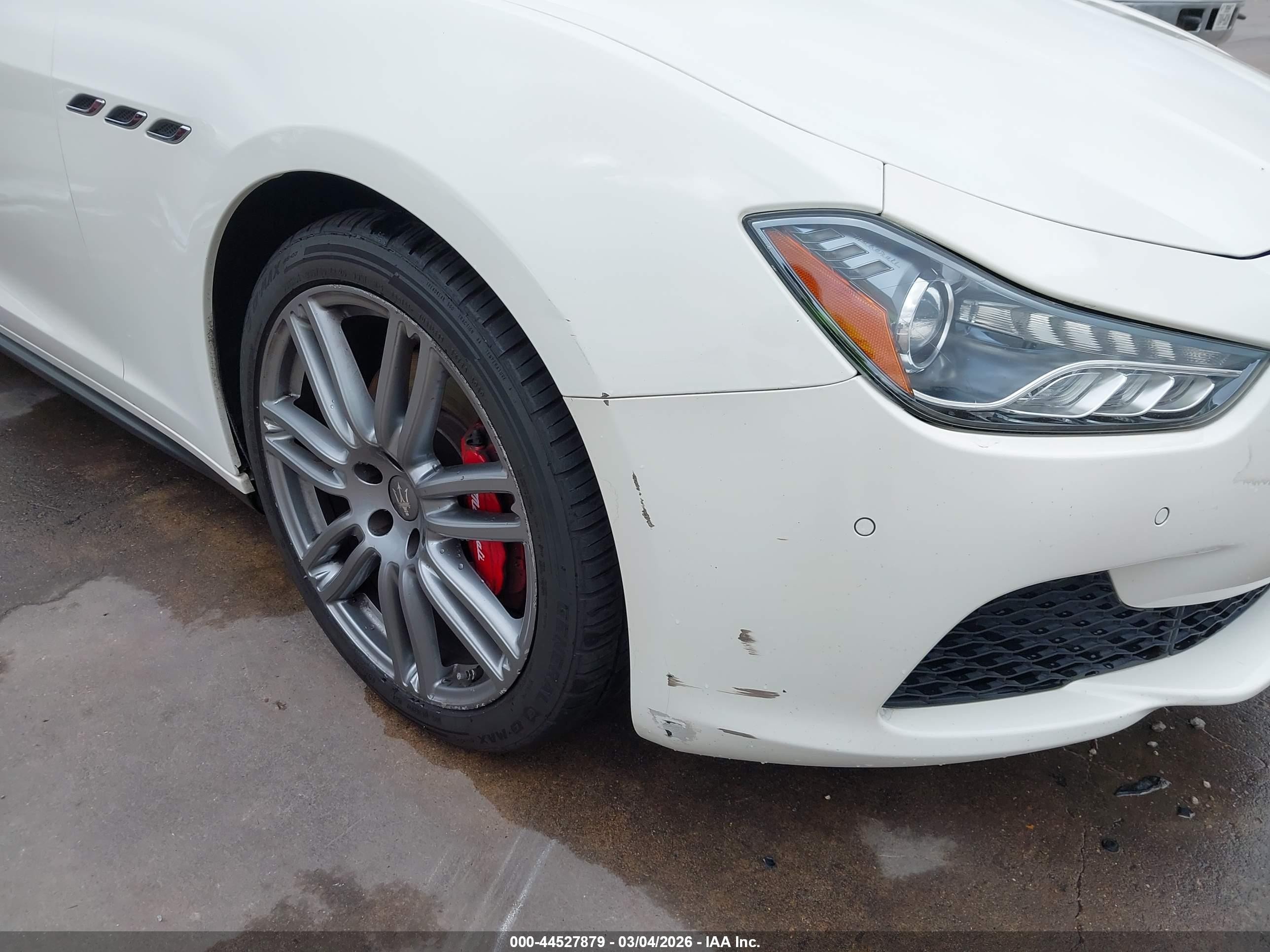 2017 Maserati Ghibli VIN ZAM57XSA7H1218745 IAAI salvage auction — Unknown, Salvage (Texas), sold $7,050 on 2026-04-09 (photo 6)