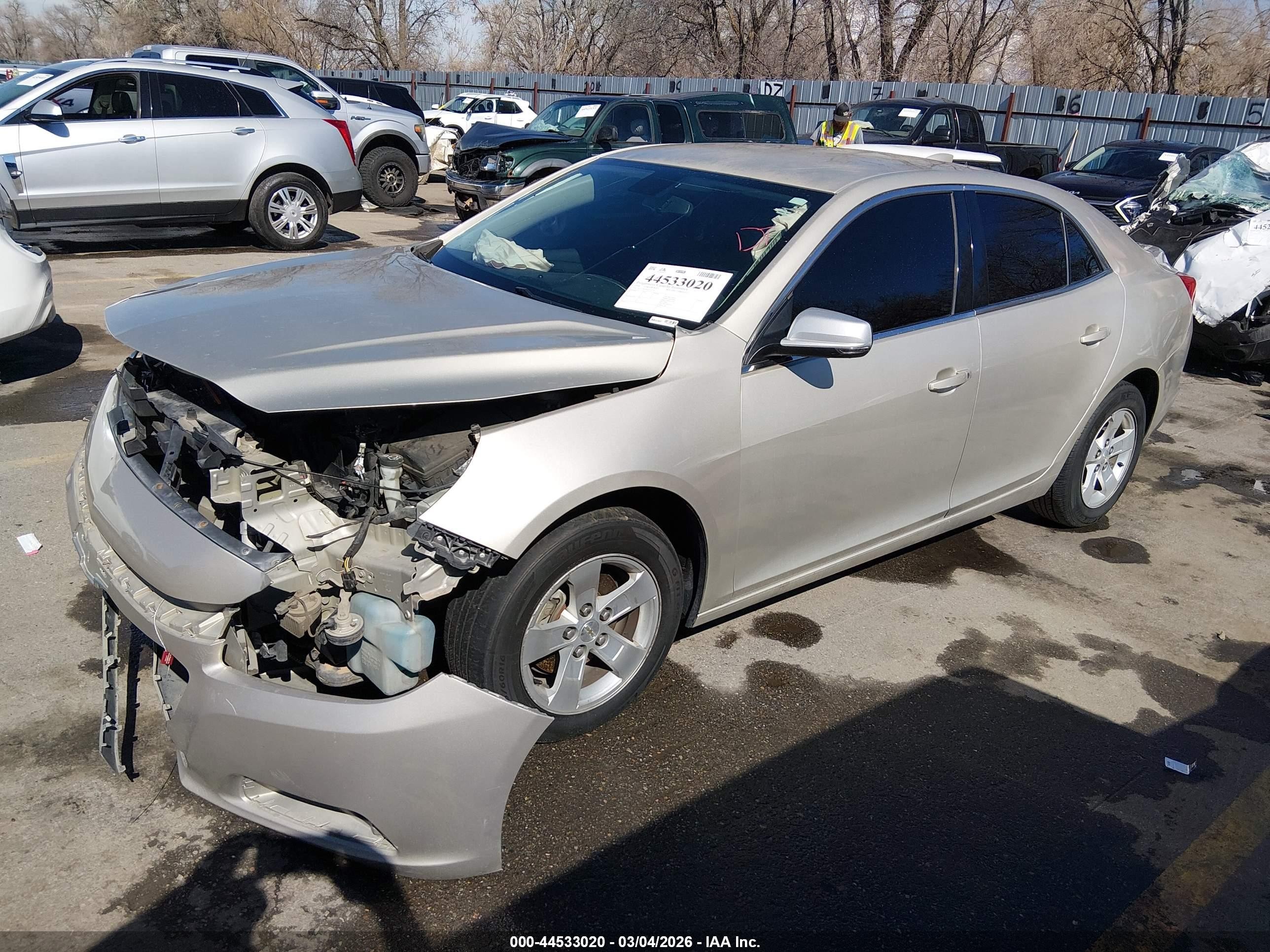 2016 Chevrolet Malibu Limited VIN 1G11C5SA4GF151325 IAAI salvage auction — Front End, Salvage (Utah), sold $325 on 2026-07-09 (photo 2)